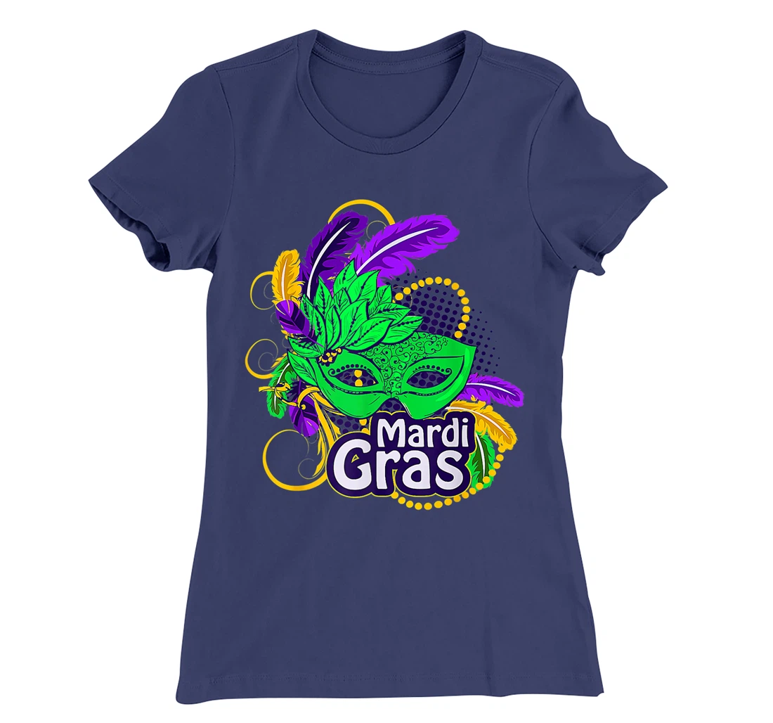 Mardi Gras Funny Mardi Gras 2022 Beads Mask Feathers T-Shirt, Kid T-Shirt and Women T-Shirt