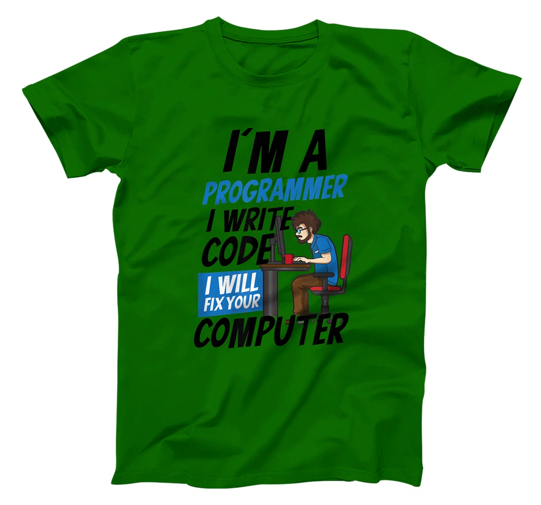 Womens I Will Fix Your Computer Design Computer Programming T-Shirt, Women T-Shirt