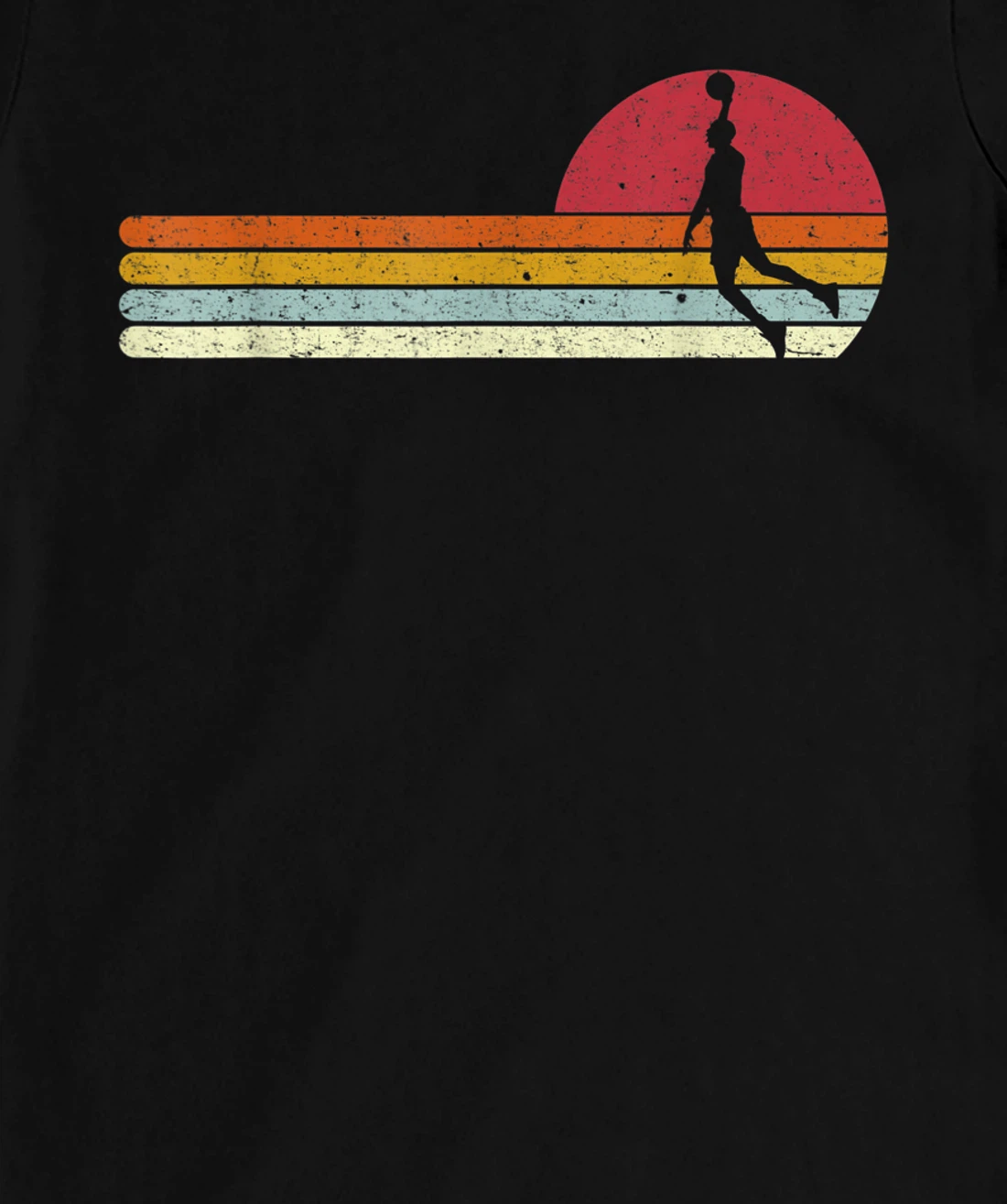 Basketball Sunset Vintage Retro Distressed T-Shirt, Kid T-Shirt and Women T-Shirt