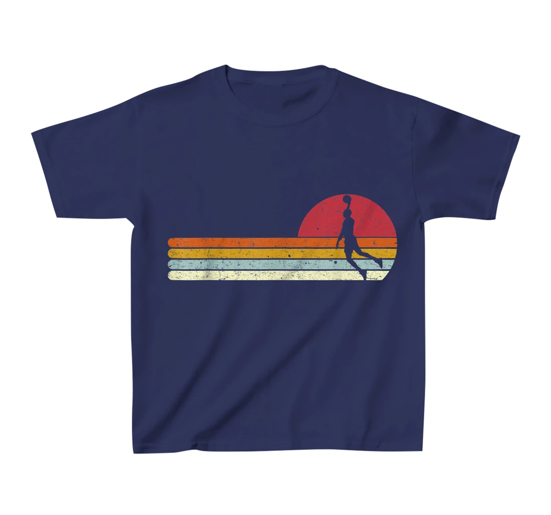 Basketball Sunset Vintage Retro Distressed T-Shirt, Kid T-Shirt and Women T-Shirt
