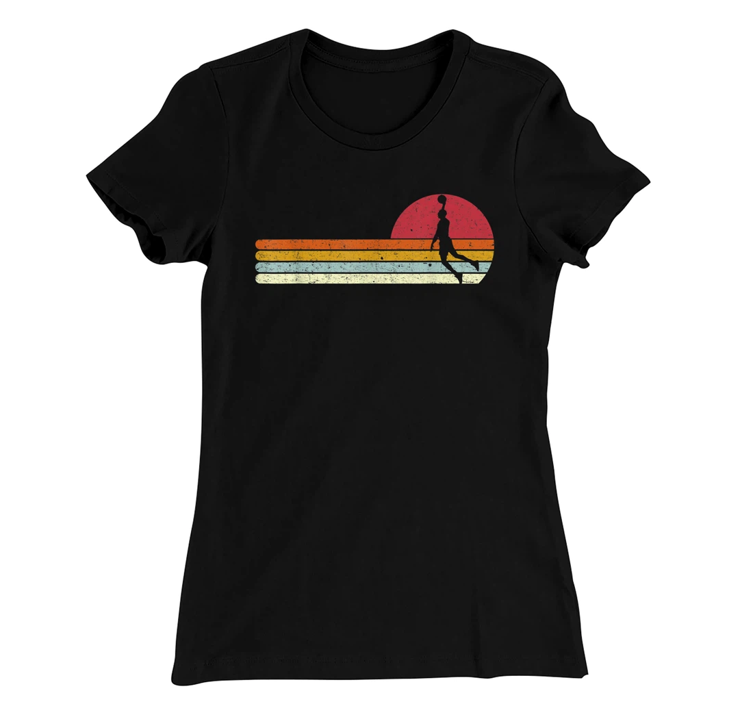Basketball Sunset Vintage Retro Distressed T-Shirt, Kid T-Shirt and Women T-Shirt