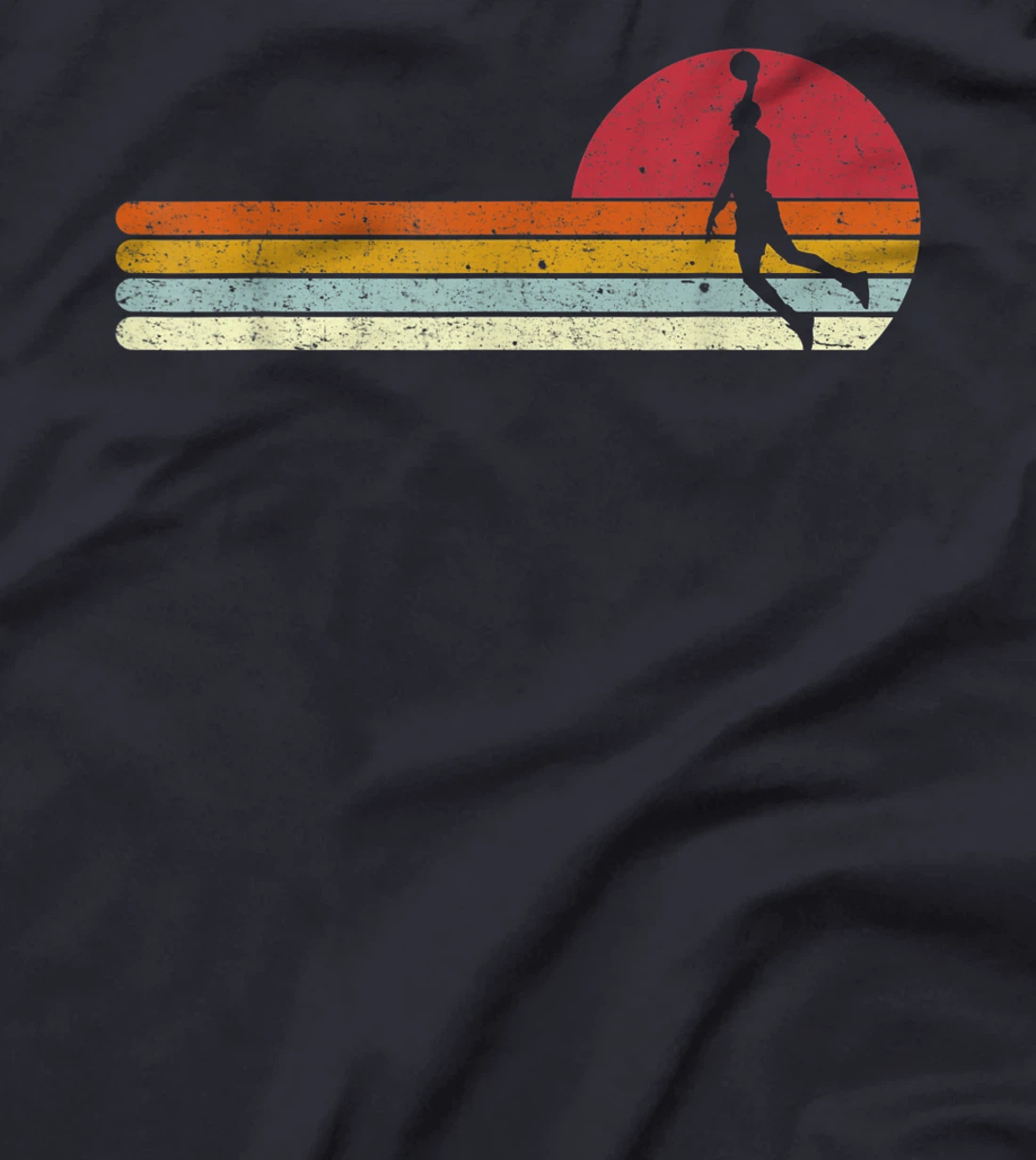 Basketball Sunset Vintage Retro Distressed T-Shirt, Kid T-Shirt and Women T-Shirt