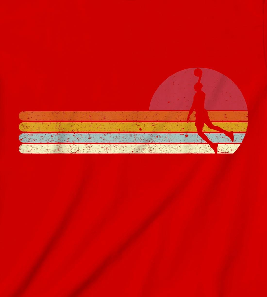 Basketball Sunset Vintage Retro Distressed T-Shirt, Kid T-Shirt and Women T-Shirt