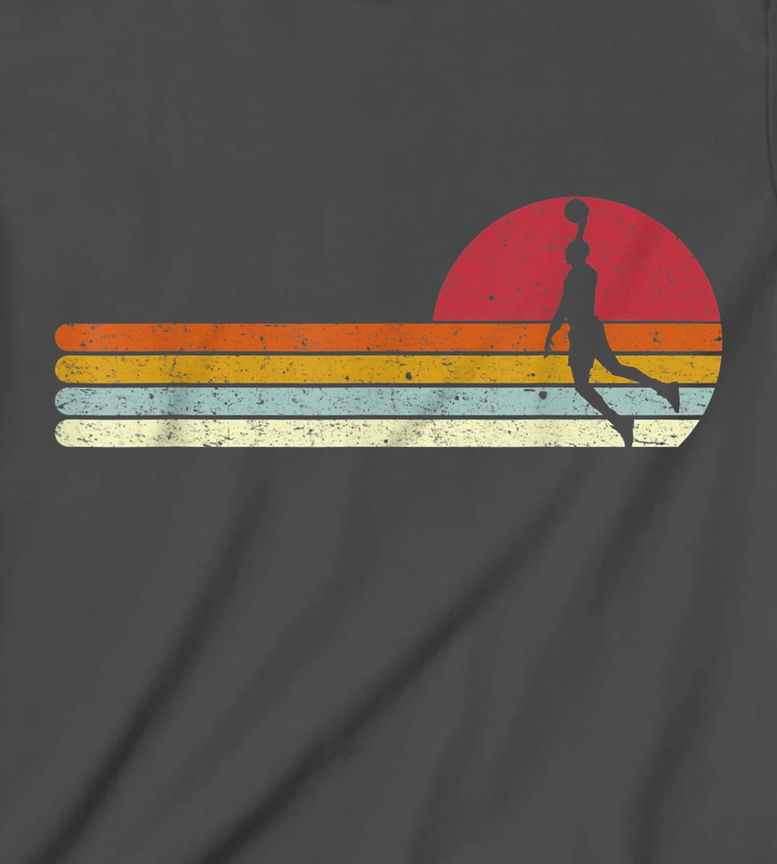 Basketball Sunset Vintage Retro Distressed T-Shirt, Kid T-Shirt and Women T-Shirt