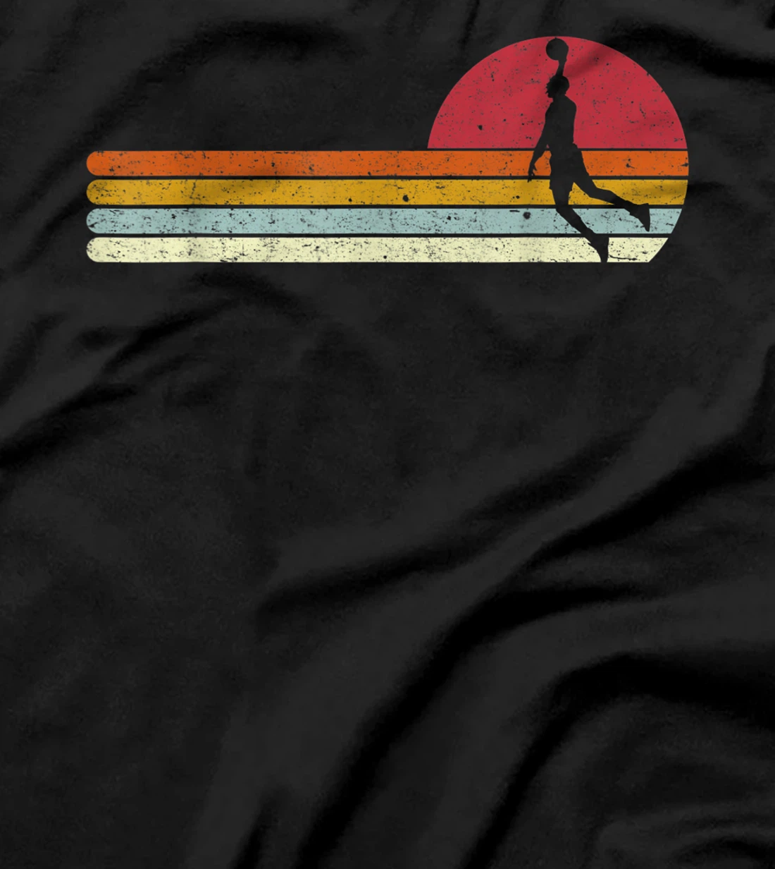 Basketball Sunset Vintage Retro Distressed T-Shirt, Kid T-Shirt and Women T-Shirt