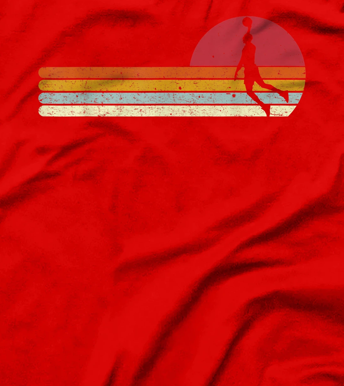 Basketball Sunset Vintage Retro Distressed T-Shirt, Kid T-Shirt and Women T-Shirt