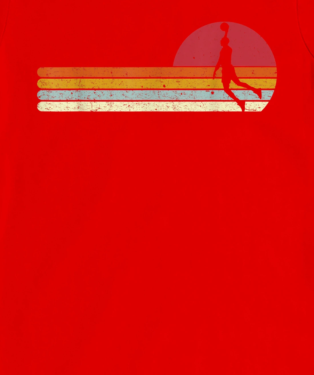 Basketball Sunset Vintage Retro Distressed T-Shirt, Kid T-Shirt and Women T-Shirt