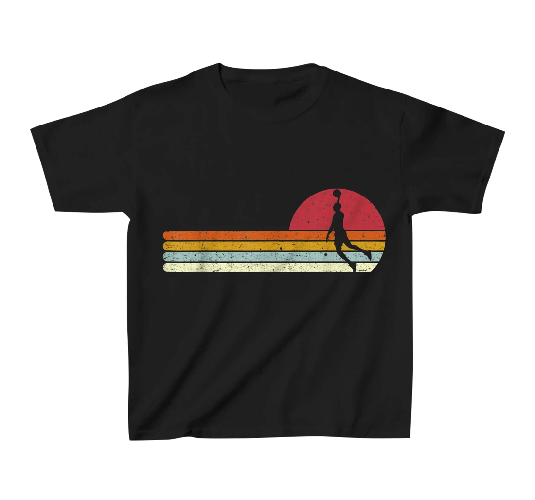 Basketball Sunset Vintage Retro Distressed T-Shirt, Kid T-Shirt and Women T-Shirt