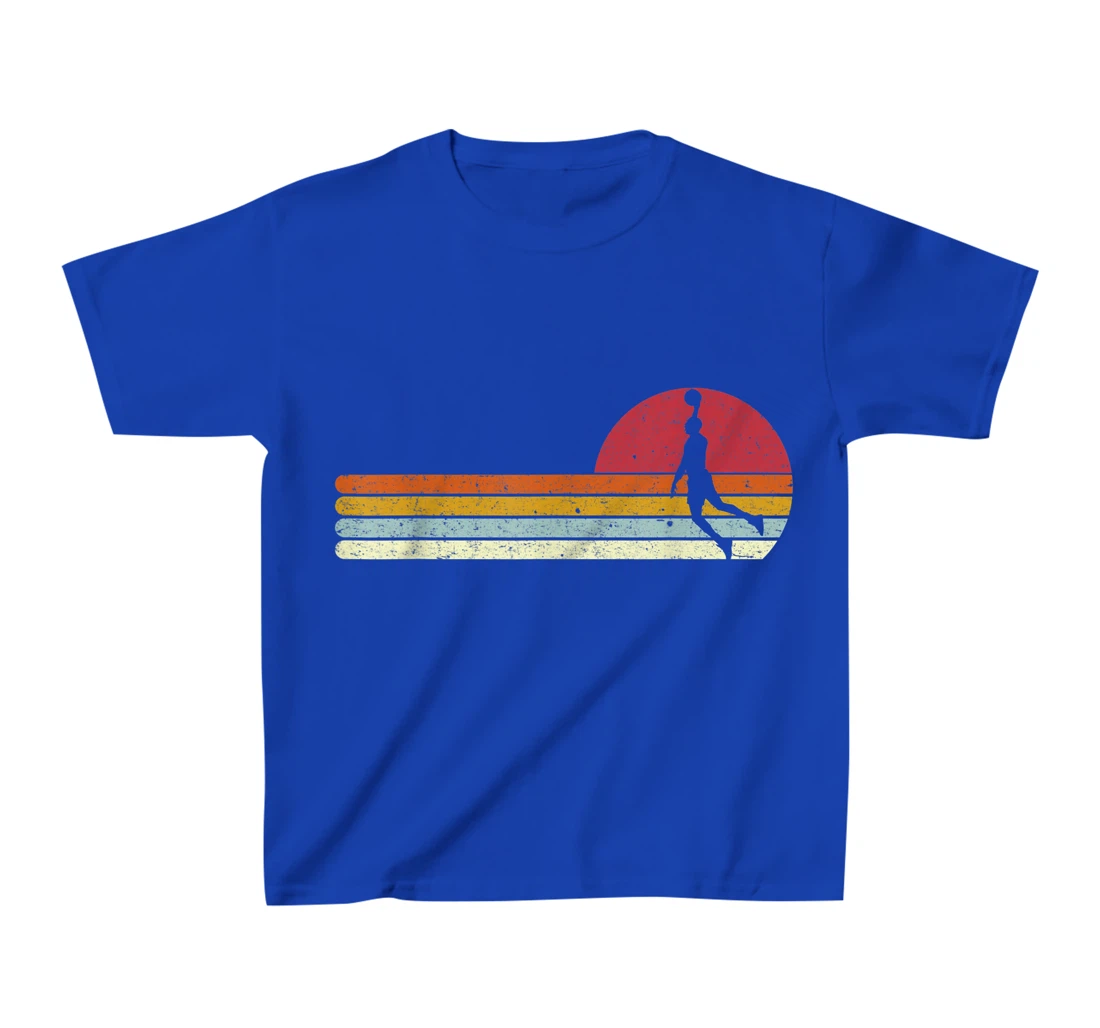 Basketball Sunset Vintage Retro Distressed T-Shirt, Kid T-Shirt and Women T-Shirt