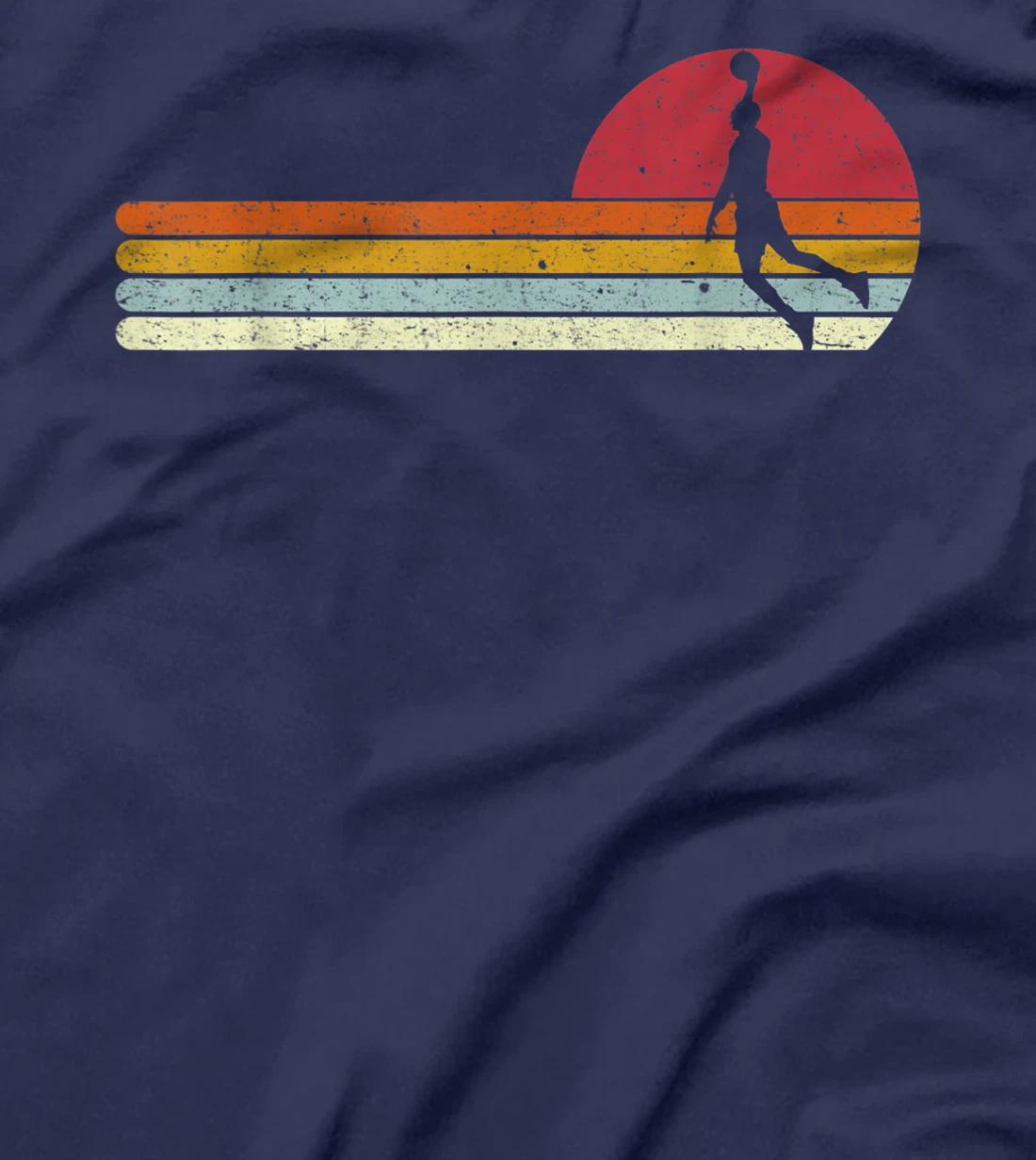 Basketball Sunset Vintage Retro Distressed T-Shirt, Kid T-Shirt and Women T-Shirt