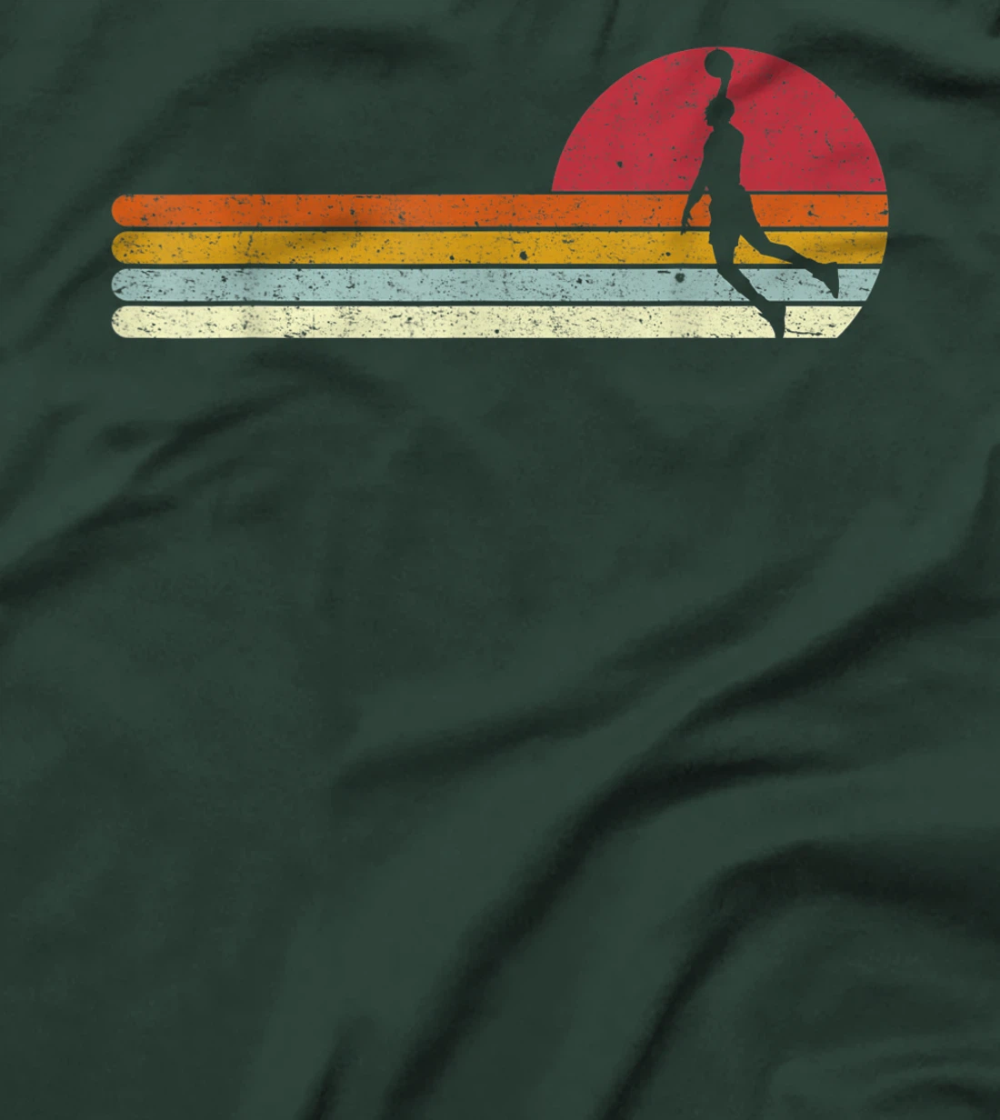 Basketball Sunset Vintage Retro Distressed T-Shirt, Kid T-Shirt and Women T-Shirt