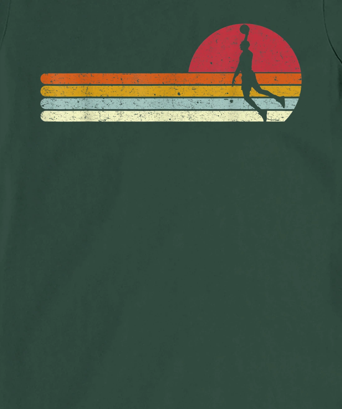 Basketball Sunset Vintage Retro Distressed T-Shirt, Kid T-Shirt and Women T-Shirt