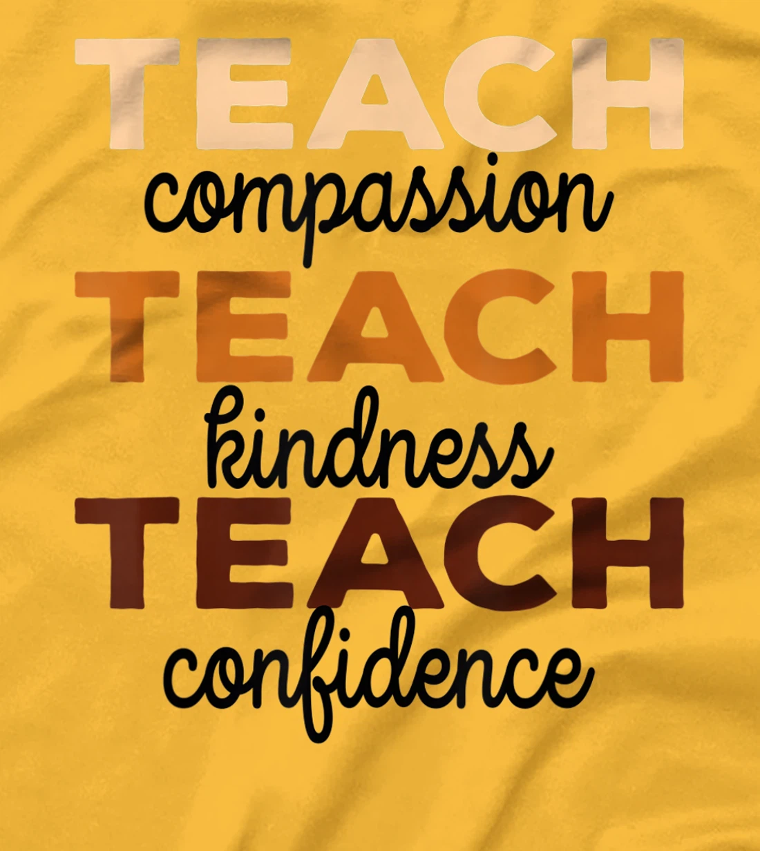 Womens Teach Compassion Kindness Confidence Africa Black Teacher T-Shirt, Women T-Shirt