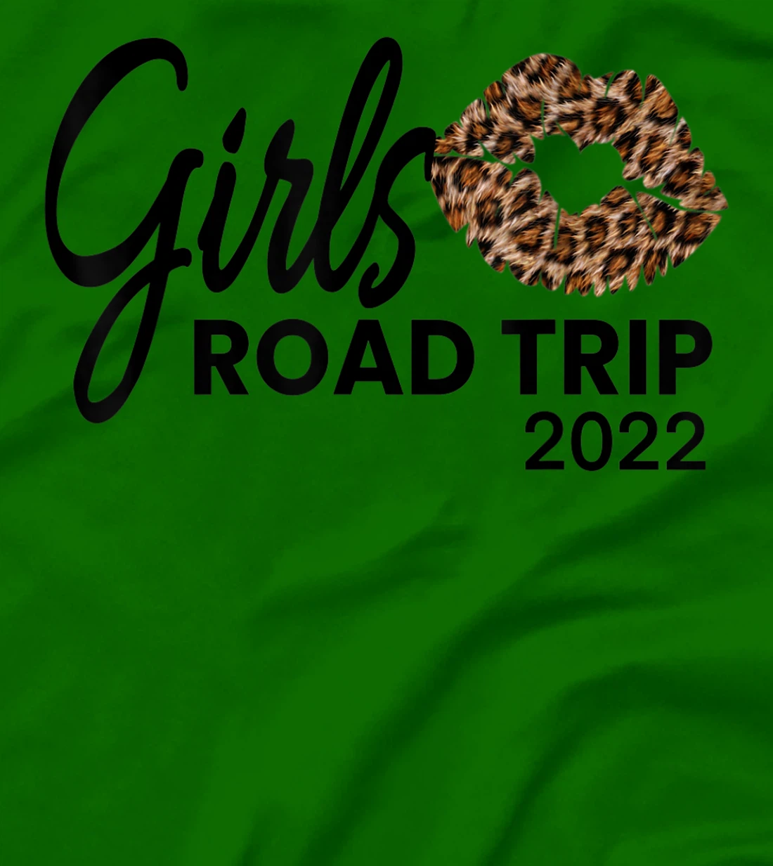Womens Girls Road Trip 2022 Vacation Weekend Cute Leopard Crew T-Shirt, Kid T-Shirt and Women T-Shirt