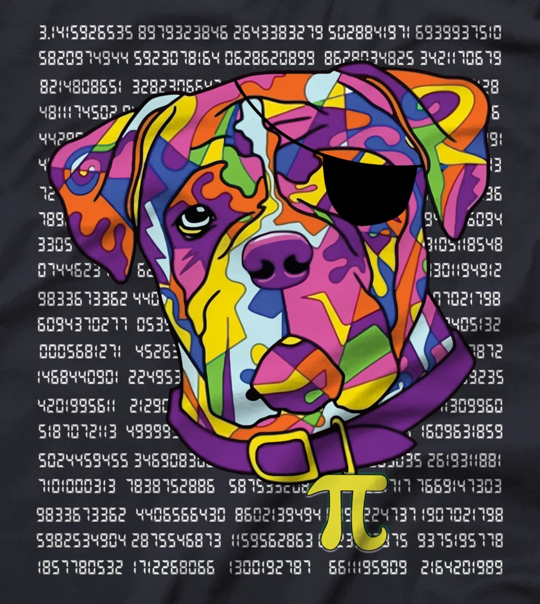 Boxer Pirate Costume Pi Day Math Teachers Gift T-Shirt