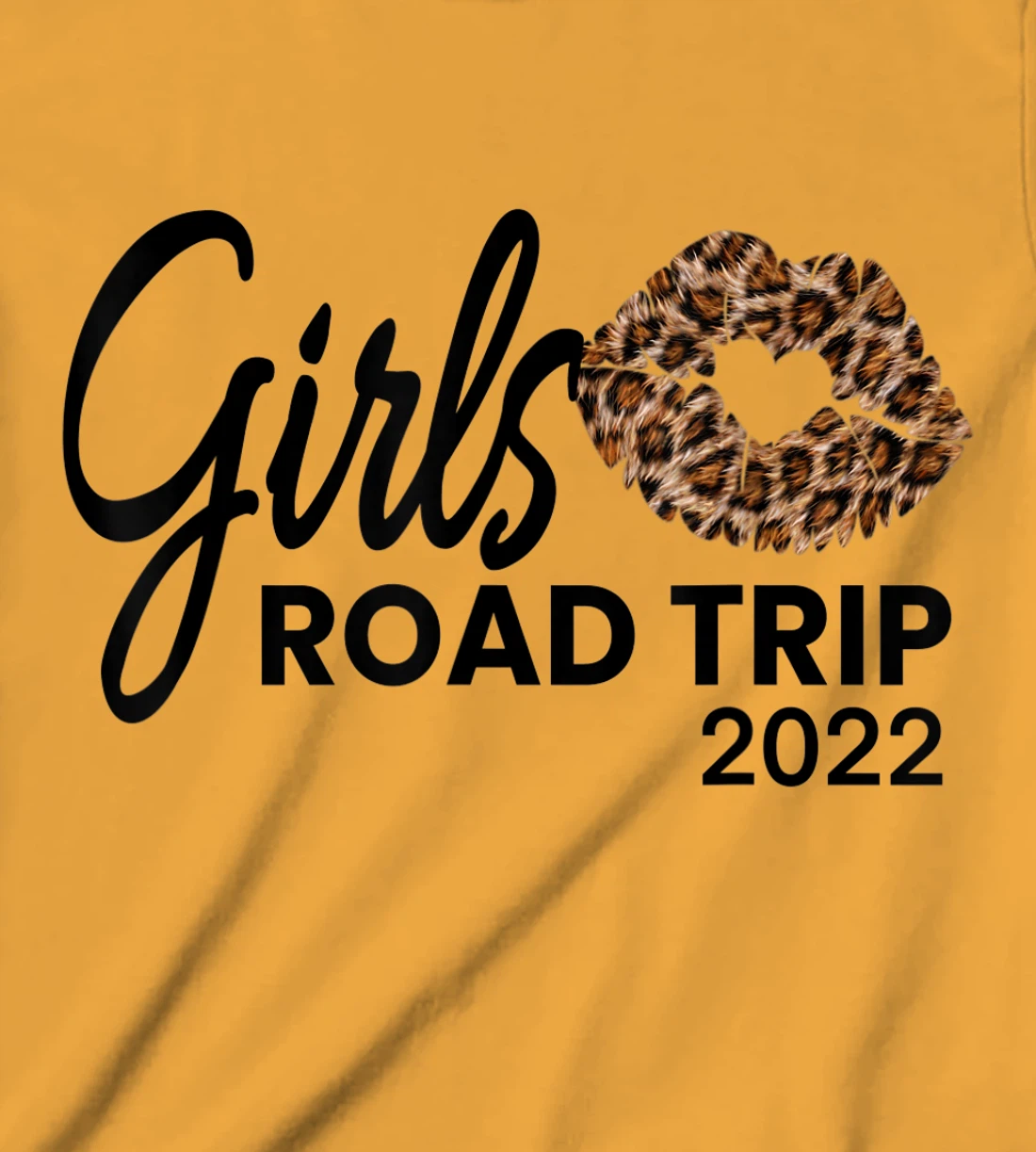 Womens Girls Road Trip 2022 Vacation Weekend Cute Leopard Crew T-Shirt, Kid T-Shirt and Women T-Shirt
