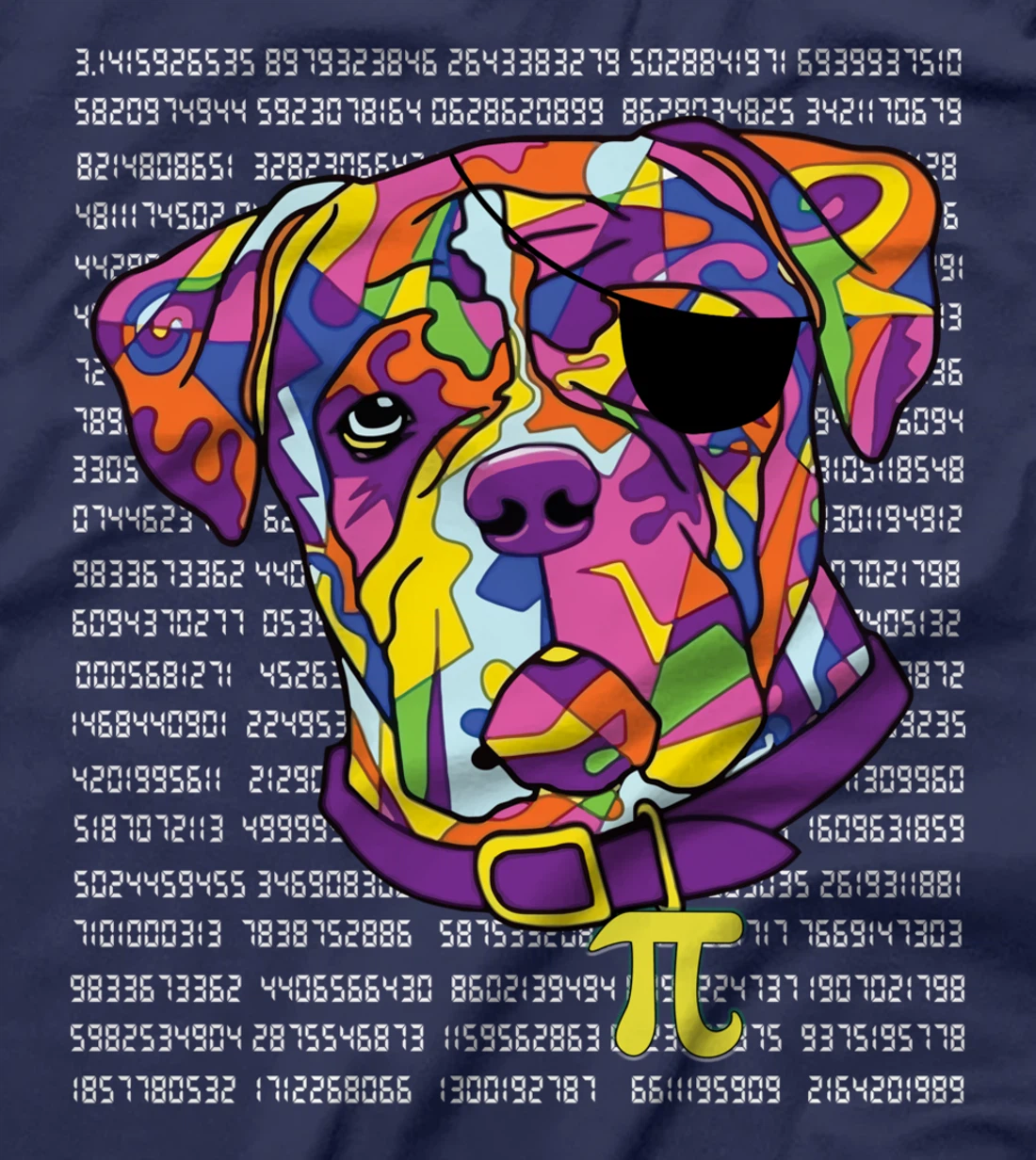 Boxer Pirate Costume Pi Day Math Teachers Gift T-Shirt