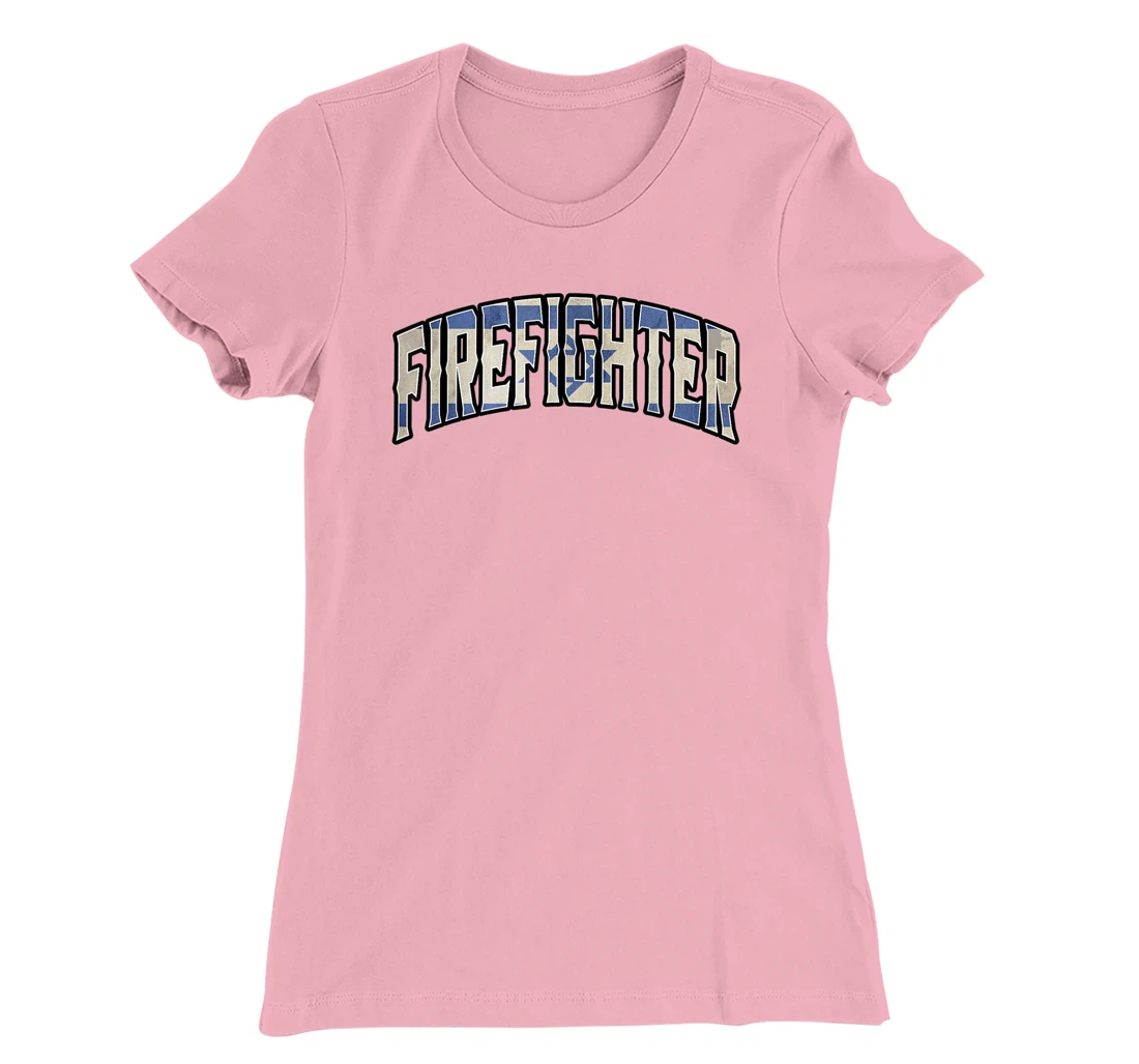 Womens Firefighter Israeli Vintage Heritage DNA Flag T-Shirt, Women T-Shirt