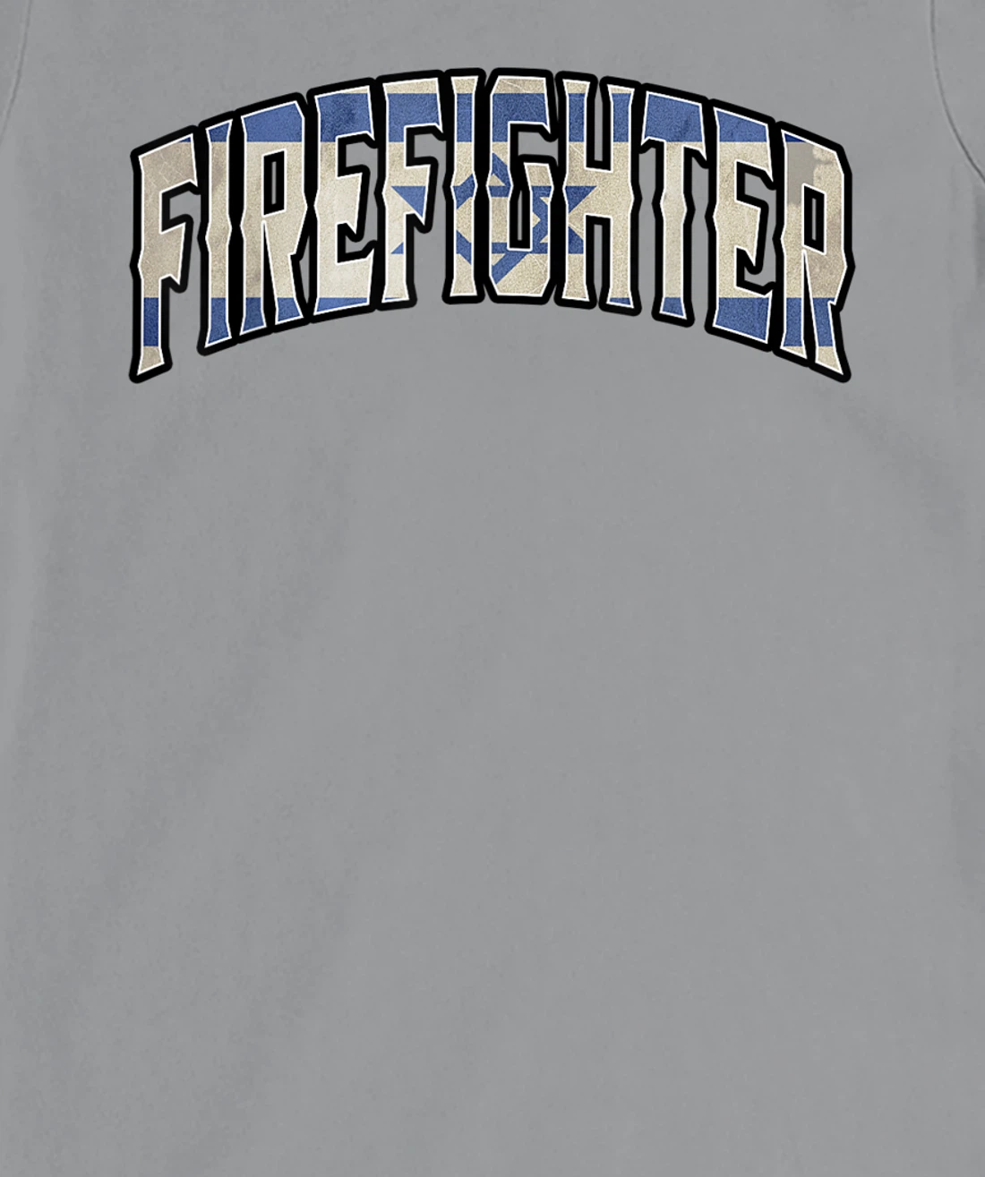 Womens Firefighter Israeli Vintage Heritage DNA Flag T-Shirt, Women T-Shirt