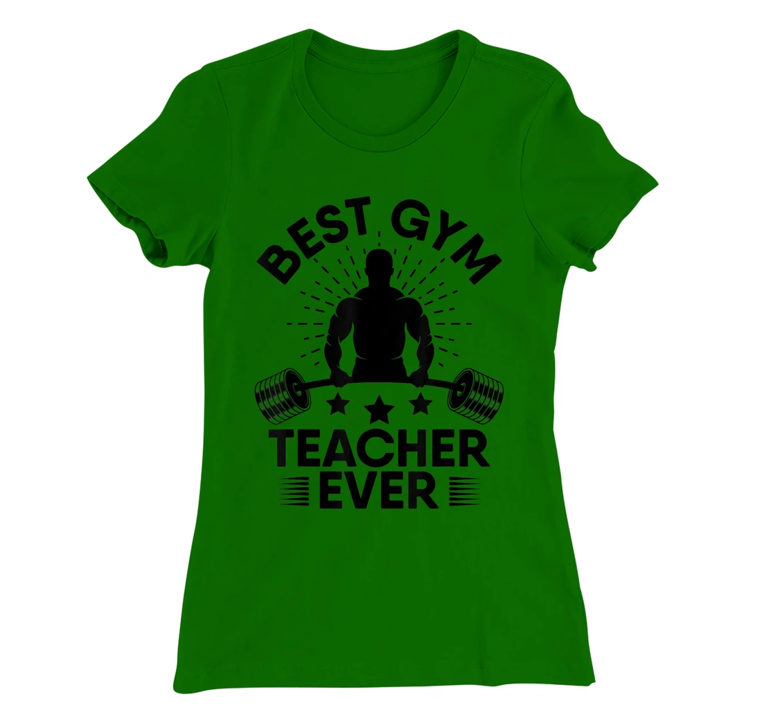 Womens Gym Teacher from Student Workout Gym Exercise Weightlifting T-Shirt, Women T-Shirt