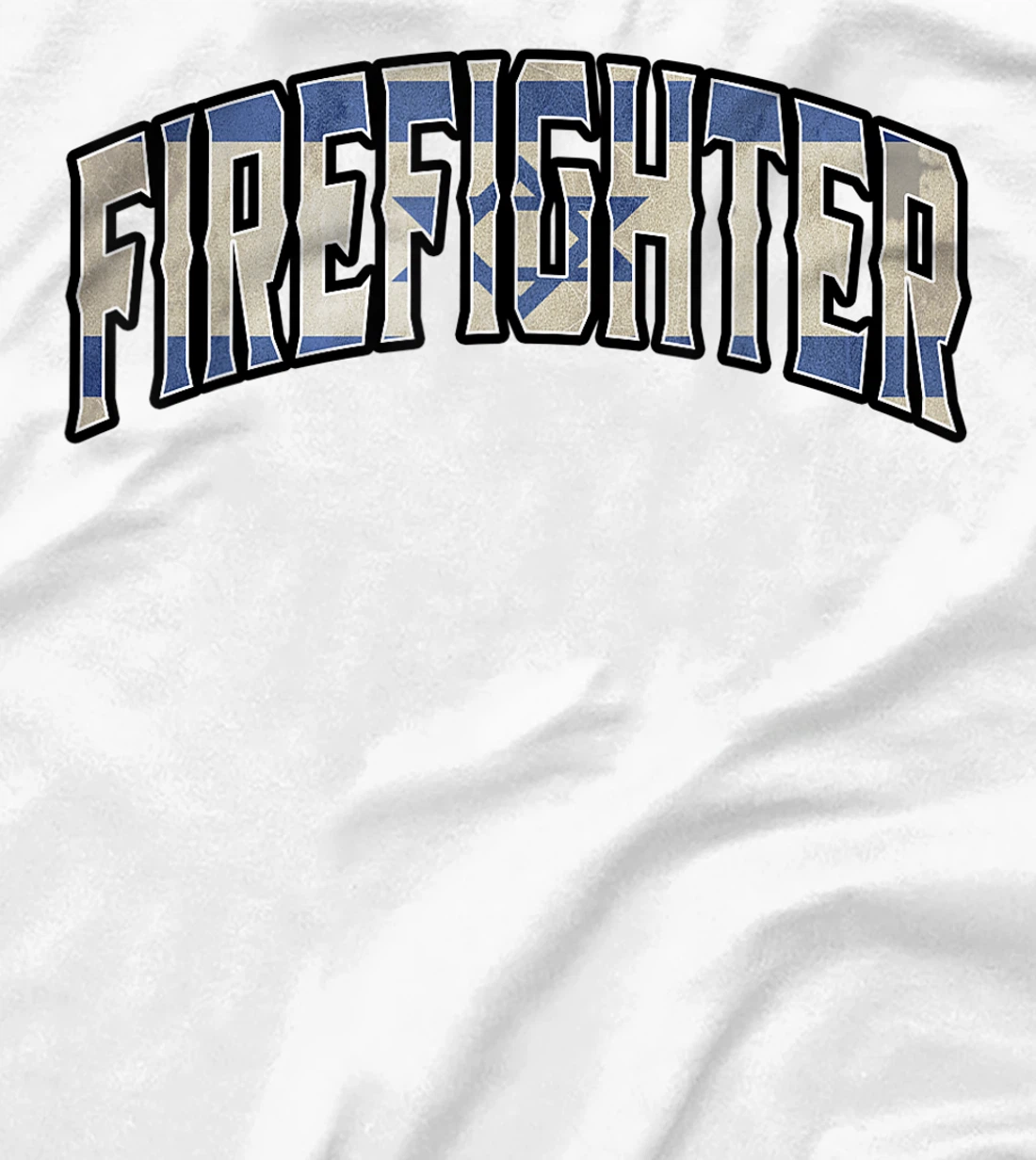 Womens Firefighter Israeli Vintage Heritage DNA Flag T-Shirt, Women T-Shirt