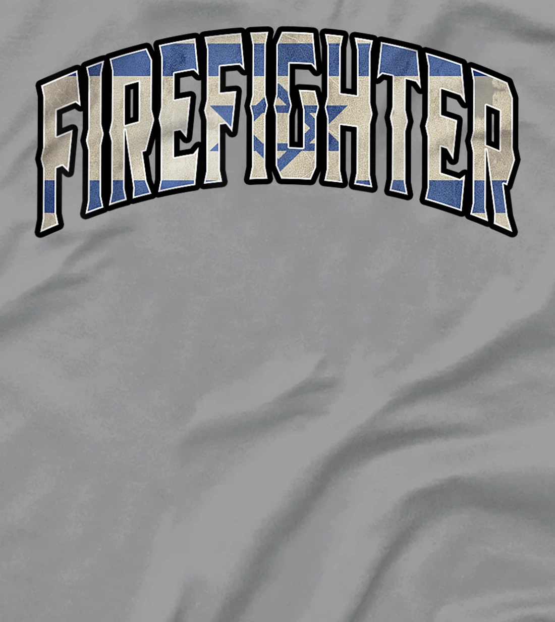 Womens Firefighter Israeli Vintage Heritage DNA Flag T-Shirt, Women T-Shirt