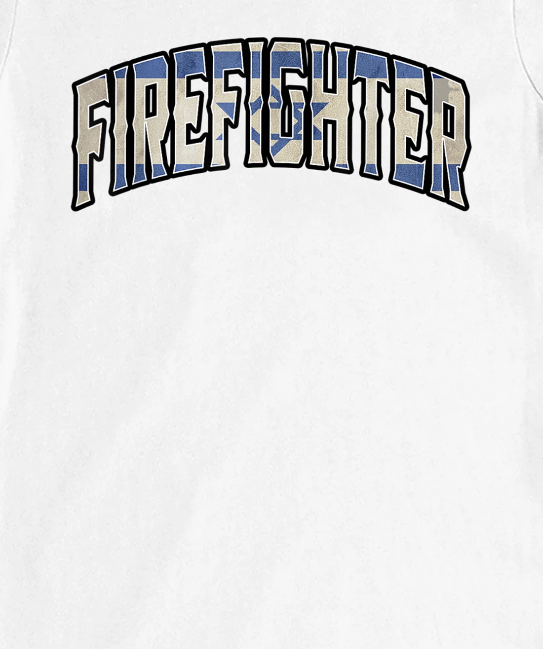 Womens Firefighter Israeli Vintage Heritage DNA Flag T-Shirt, Women T-Shirt