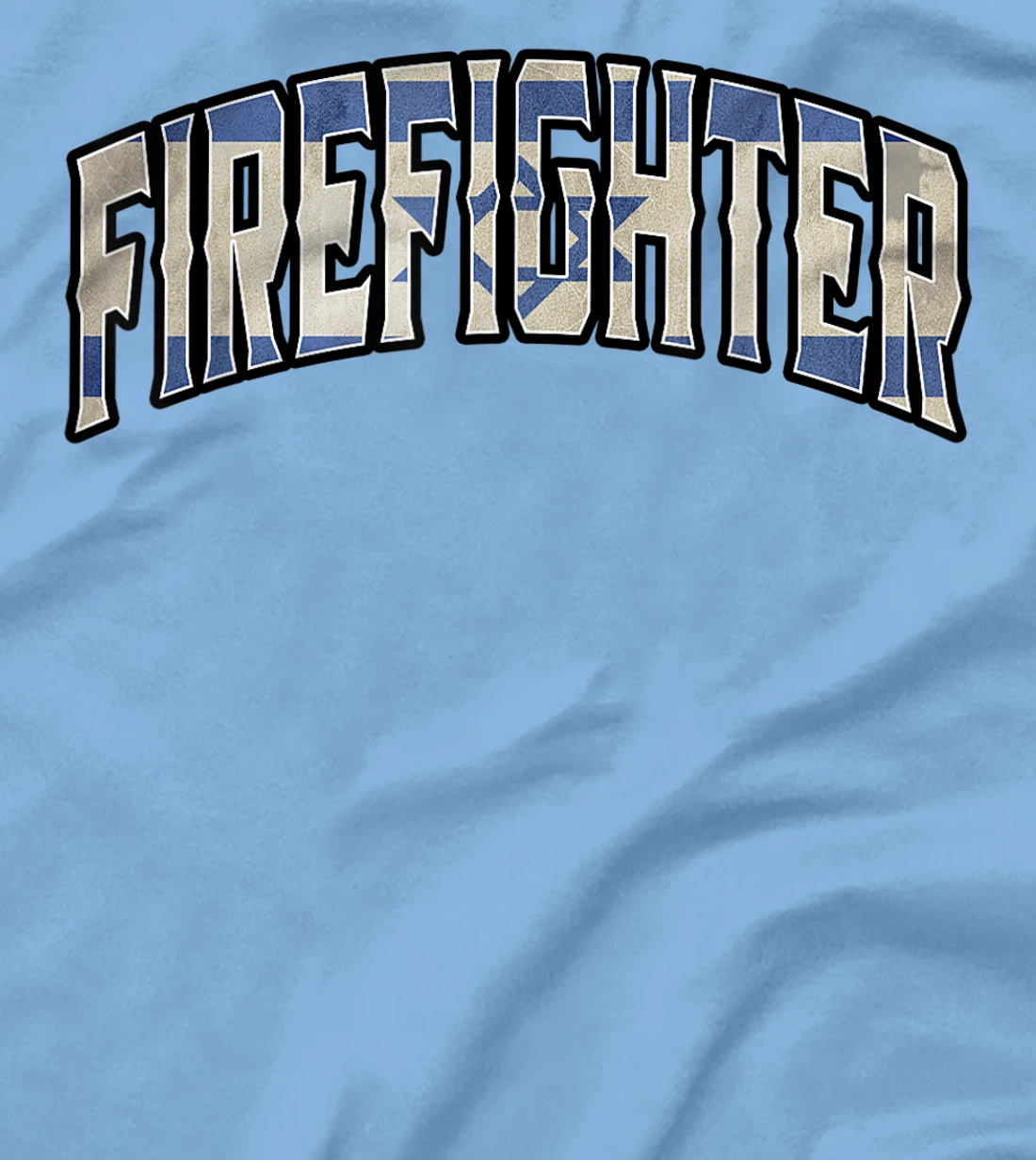 Womens Firefighter Israeli Vintage Heritage DNA Flag T-Shirt, Women T-Shirt