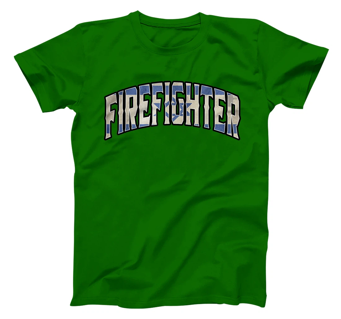 Womens Firefighter Israeli Vintage Heritage DNA Flag T-Shirt, Women T-Shirt