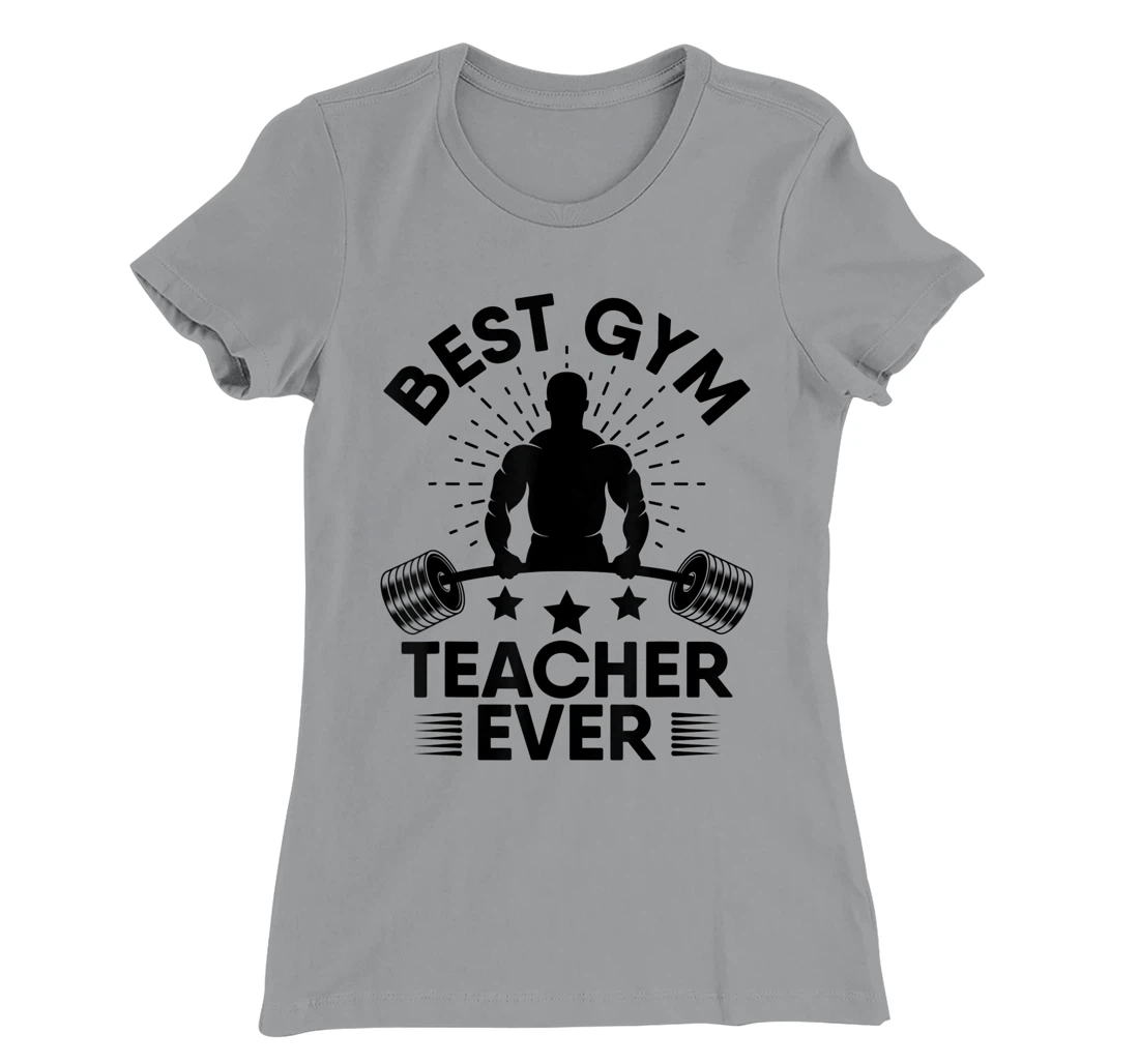 Womens Gym Teacher from Student Workout Gym Exercise Weightlifting T-Shirt, Women T-Shirt
