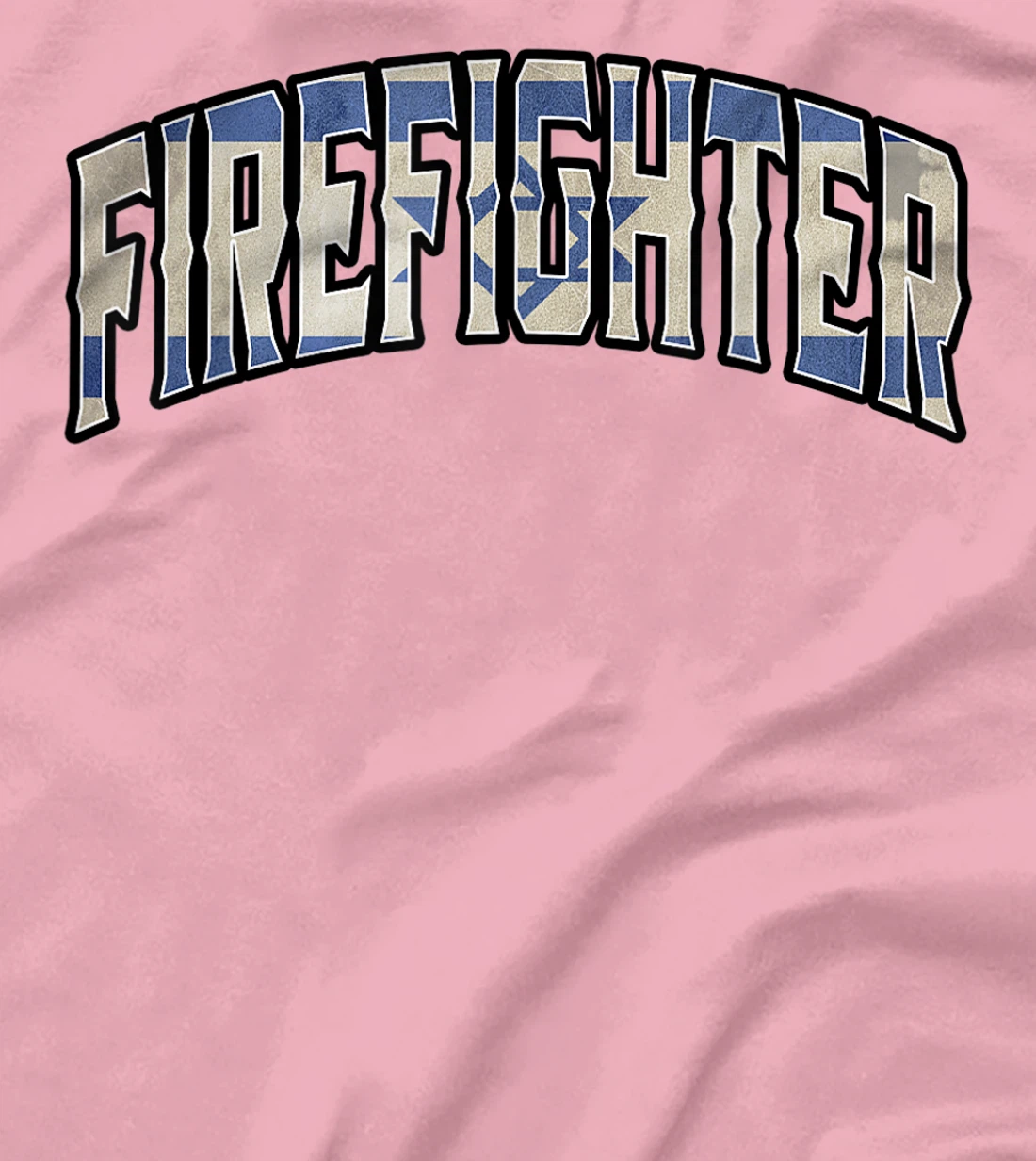 Womens Firefighter Israeli Vintage Heritage DNA Flag T-Shirt, Women T-Shirt