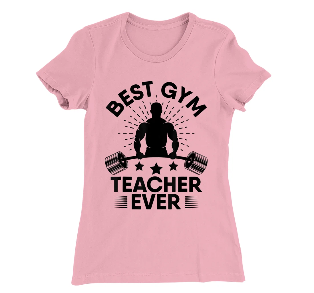 Womens Gym Teacher from Student Workout Gym Exercise Weightlifting T-Shirt, Women T-Shirt