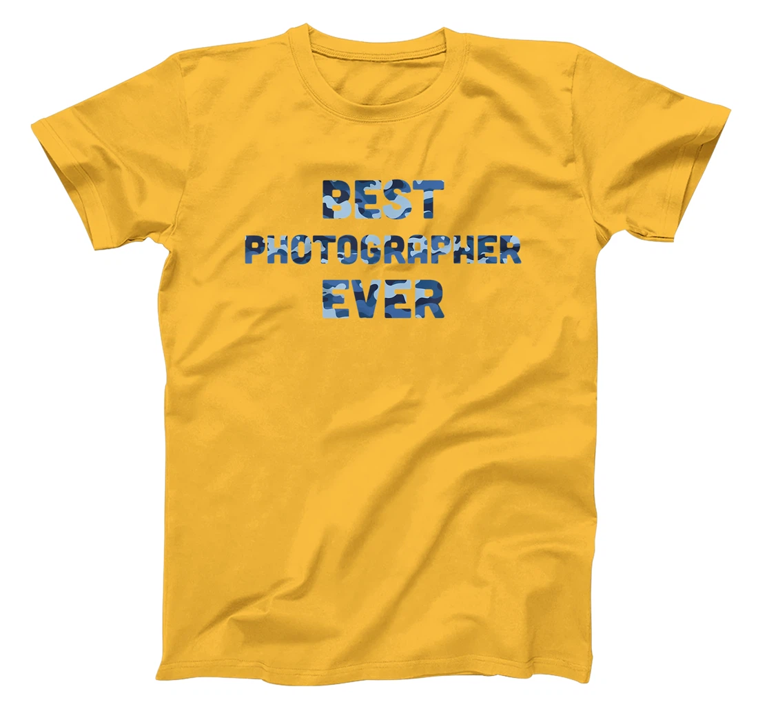 Best Photographer Ever Camo T-Shirt, Women T-Shirt