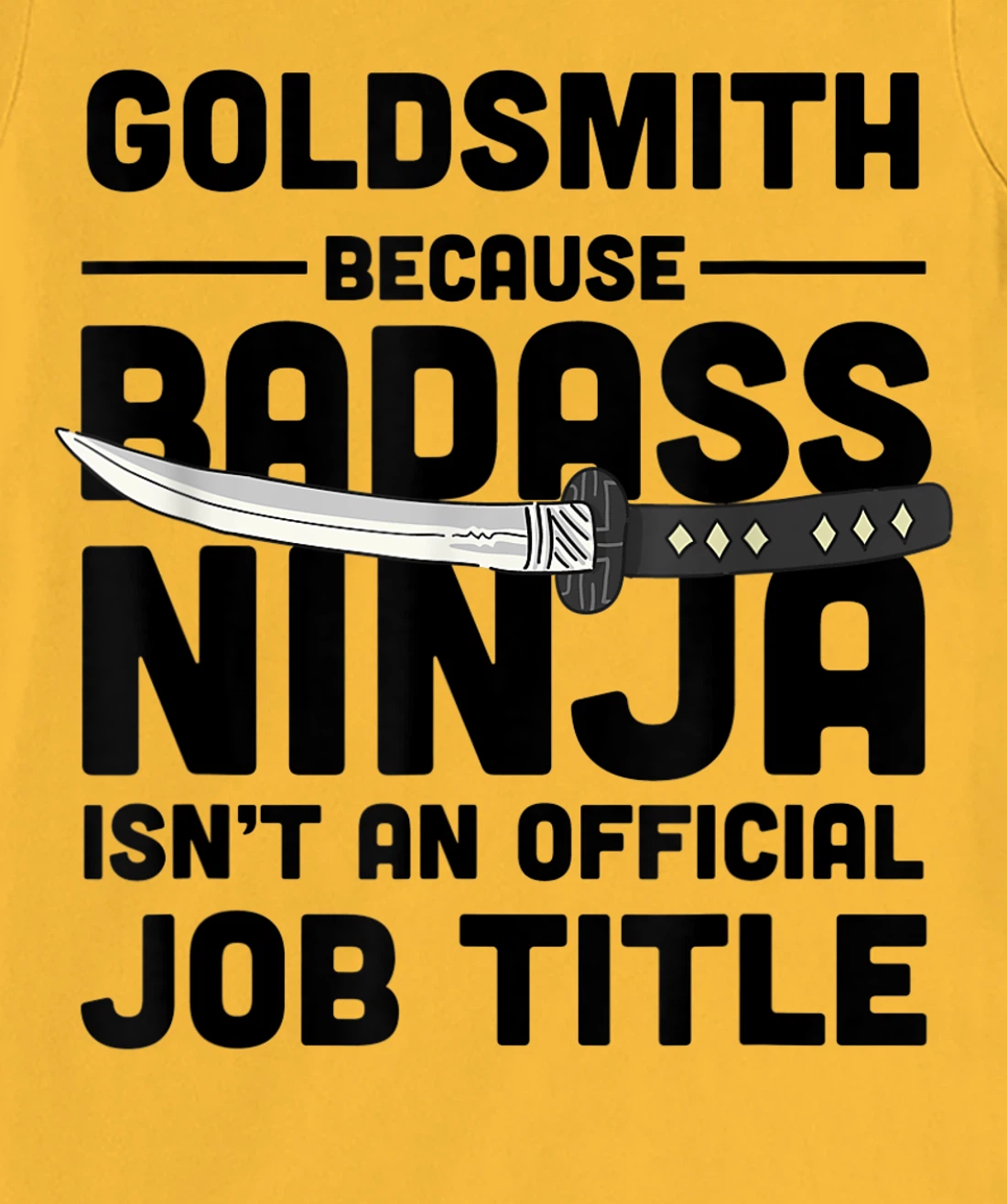 Goldsmith Badass Ninja T-Shirt, Women T-Shirt