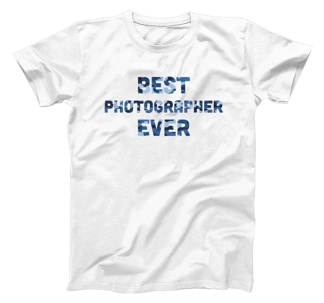 Best Photographer Ever Camo T-Shirt, Women T-Shirt
