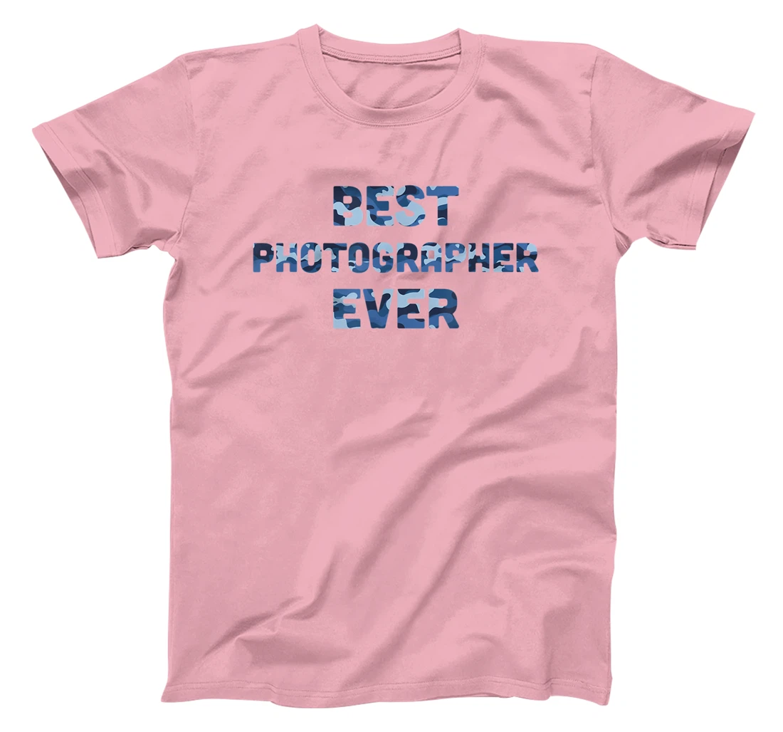 Best Photographer Ever Camo T-Shirt, Women T-Shirt