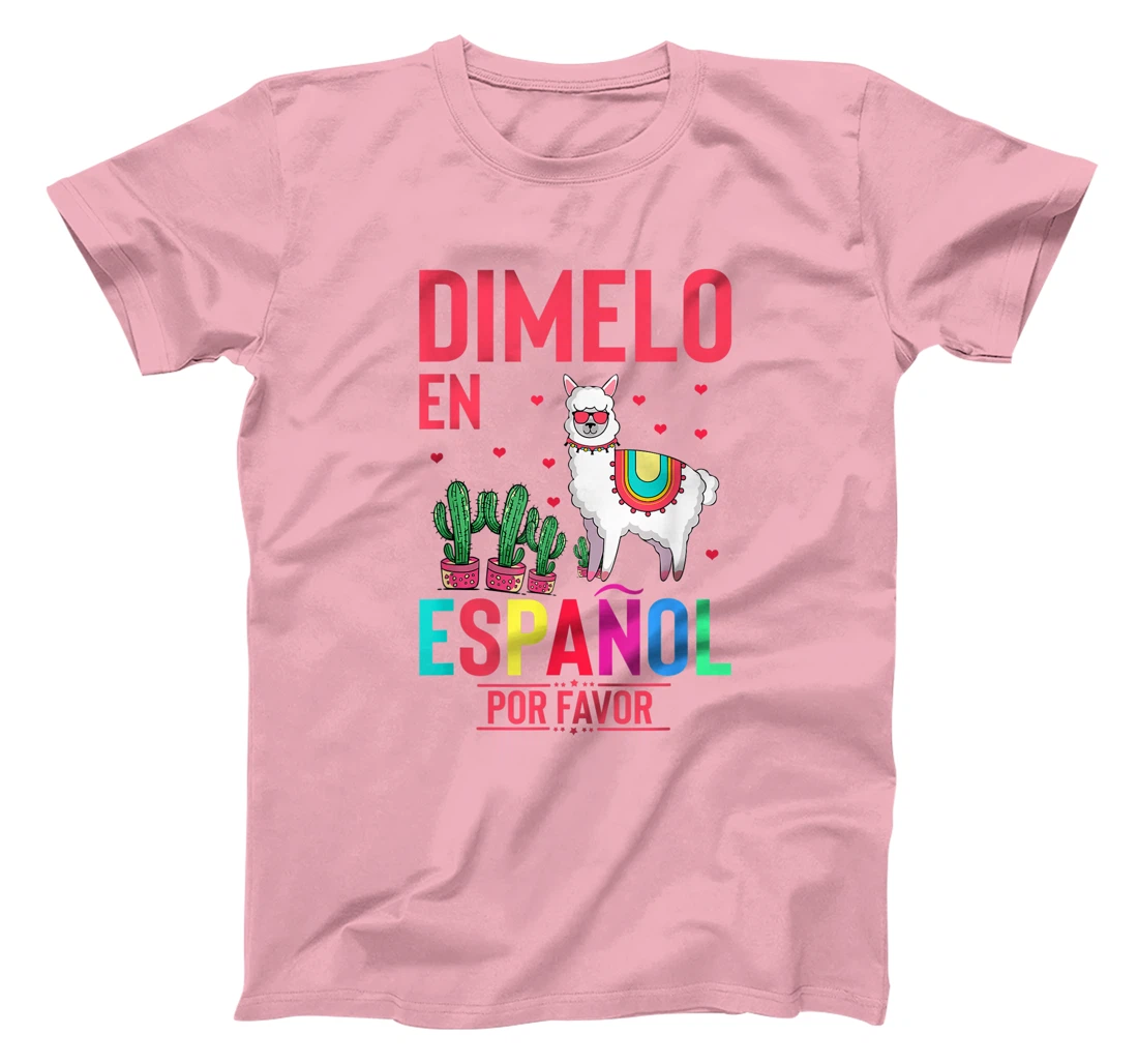 Womens Humorous En Espanol Por Favor Llama Hispanic Enthusiast T-Shirt, Women T-Shirt