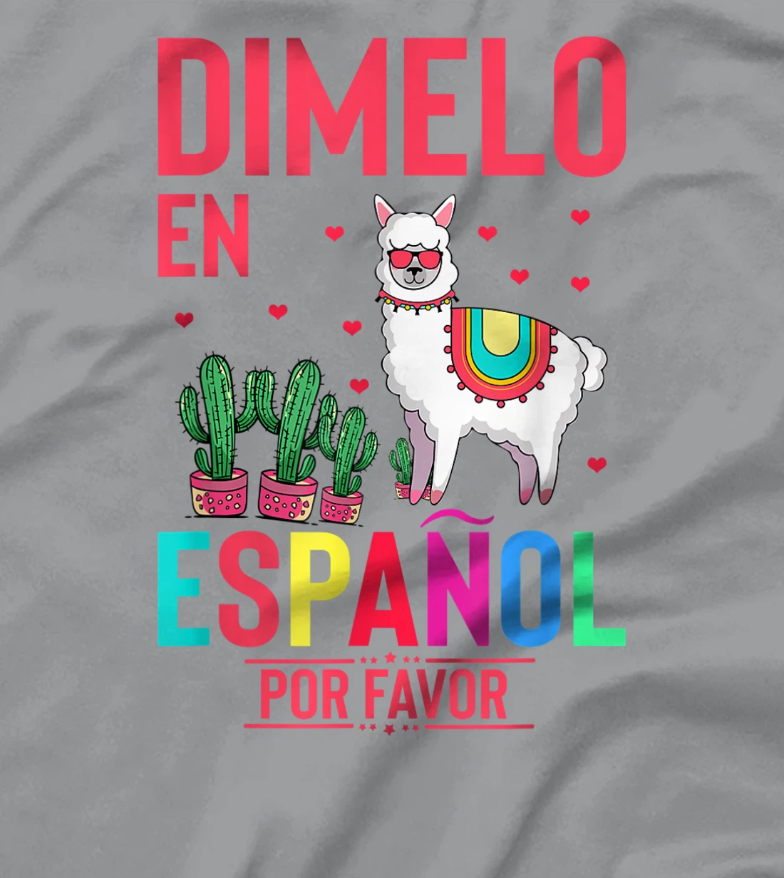 Womens Humorous En Espanol Por Favor Llama Hispanic Enthusiast T-Shirt, Women T-Shirt