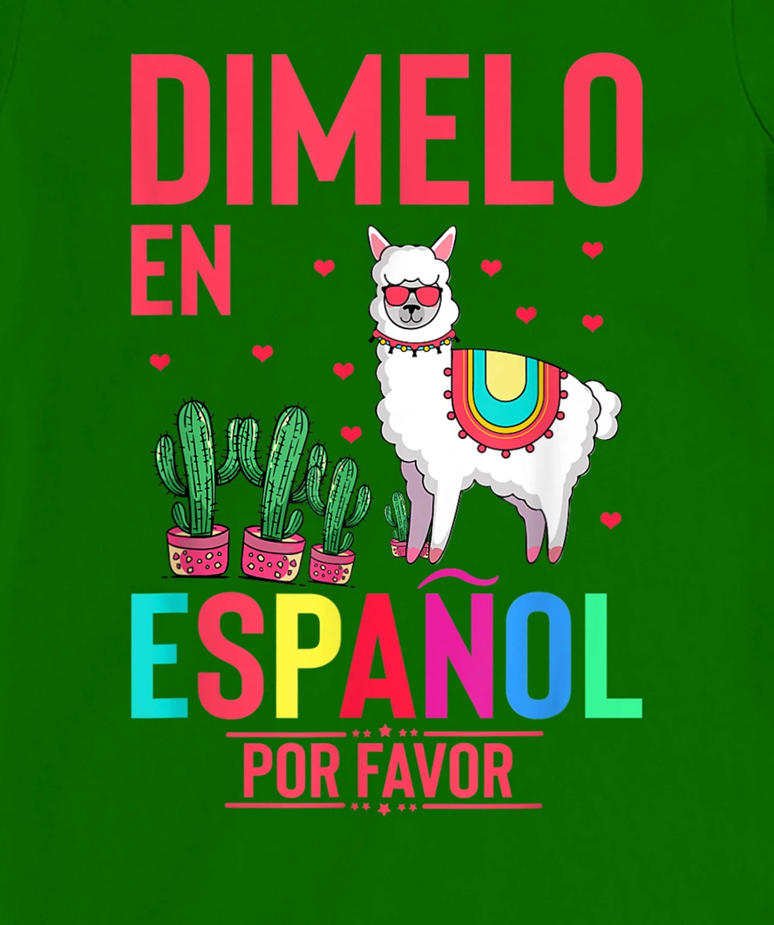 Womens Humorous En Espanol Por Favor Llama Hispanic Enthusiast T-Shirt, Women T-Shirt