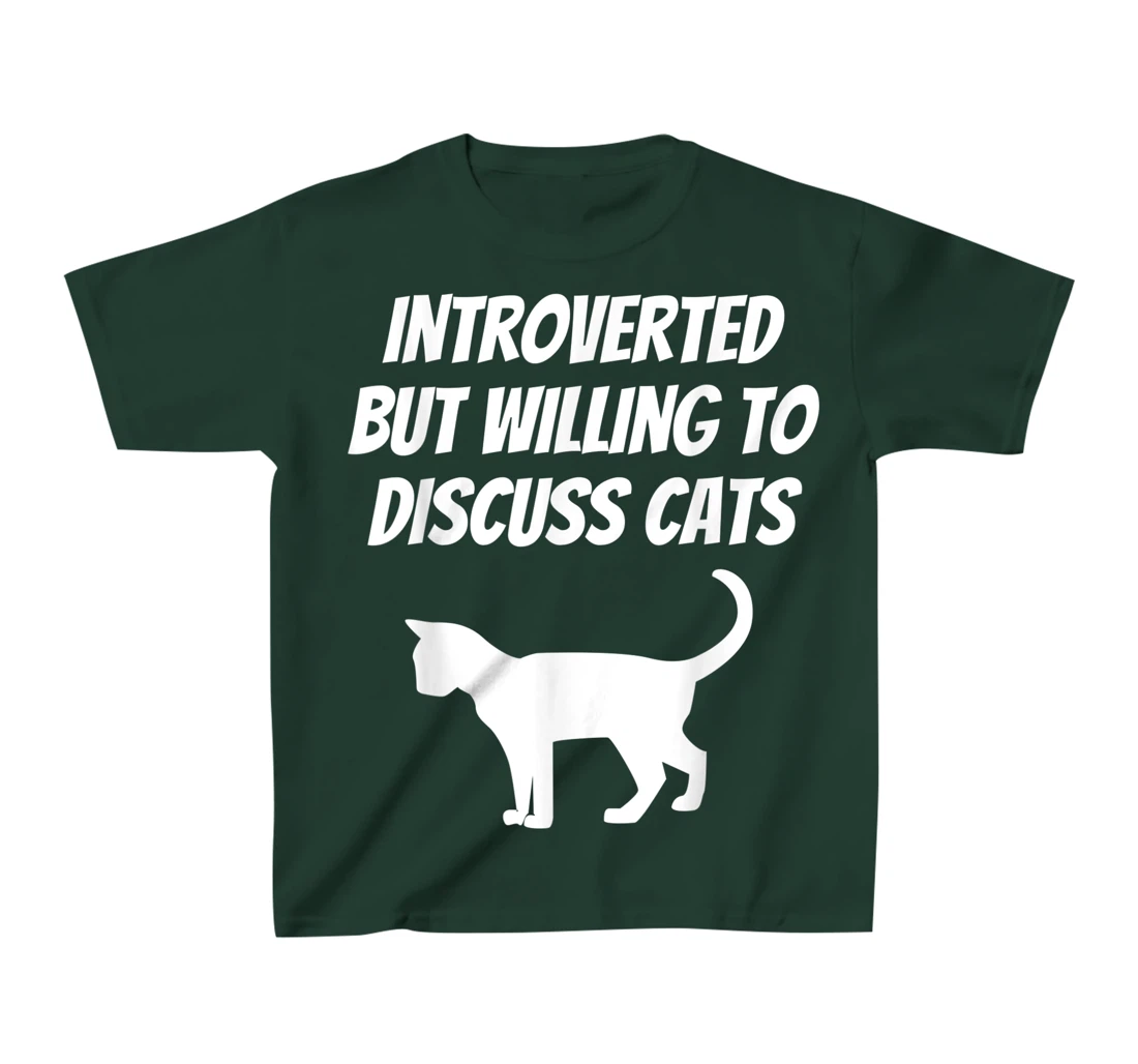 I Like Cats And Maybe 3 People Introverted Cat Lover Humor T-Shirt, Kid T-Shirt and Women T-Shirt