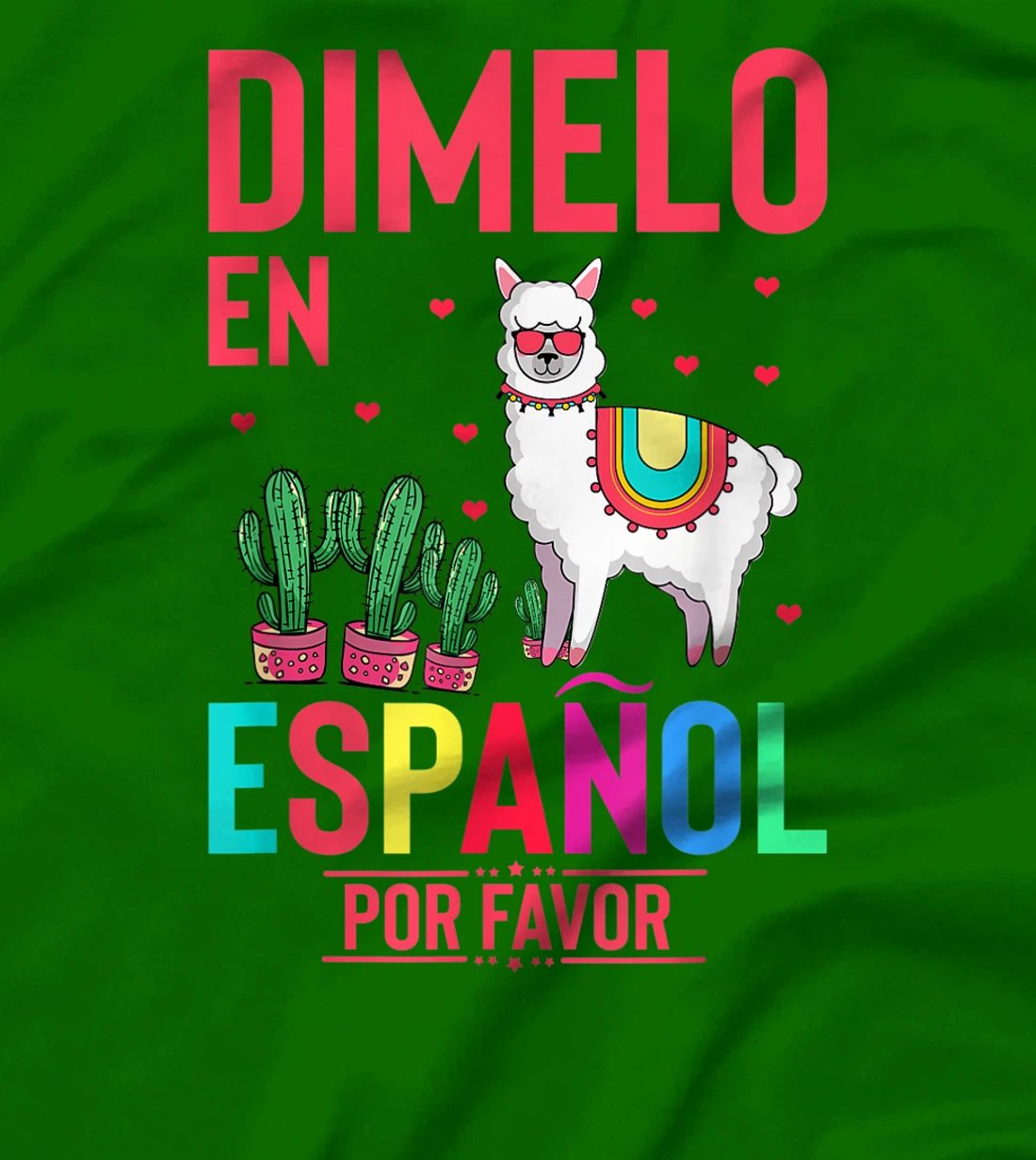 Womens Humorous En Espanol Por Favor Llama Hispanic Enthusiast T-Shirt, Women T-Shirt