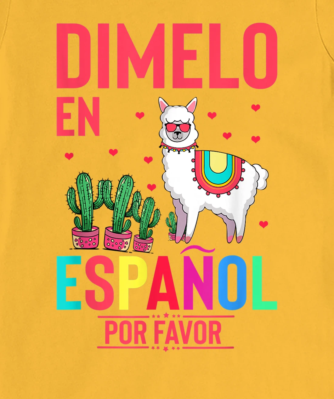 Womens Humorous En Espanol Por Favor Llama Hispanic Enthusiast T-Shirt, Women T-Shirt