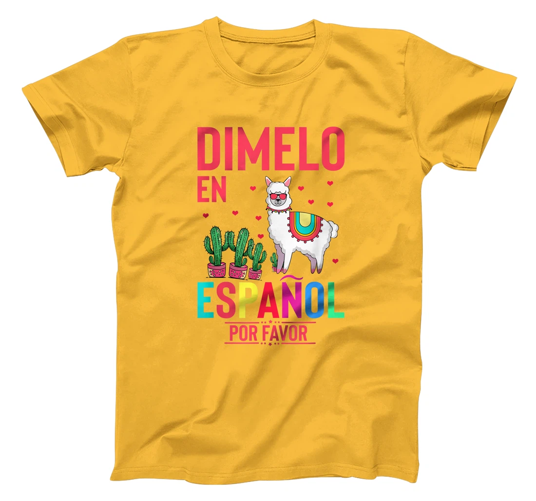 Womens Humorous En Espanol Por Favor Llama Hispanic Enthusiast T-Shirt, Women T-Shirt