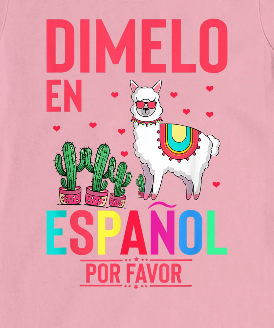 Womens Humorous En Espanol Por Favor Llama Hispanic Enthusiast T-Shirt, Women T-Shirt