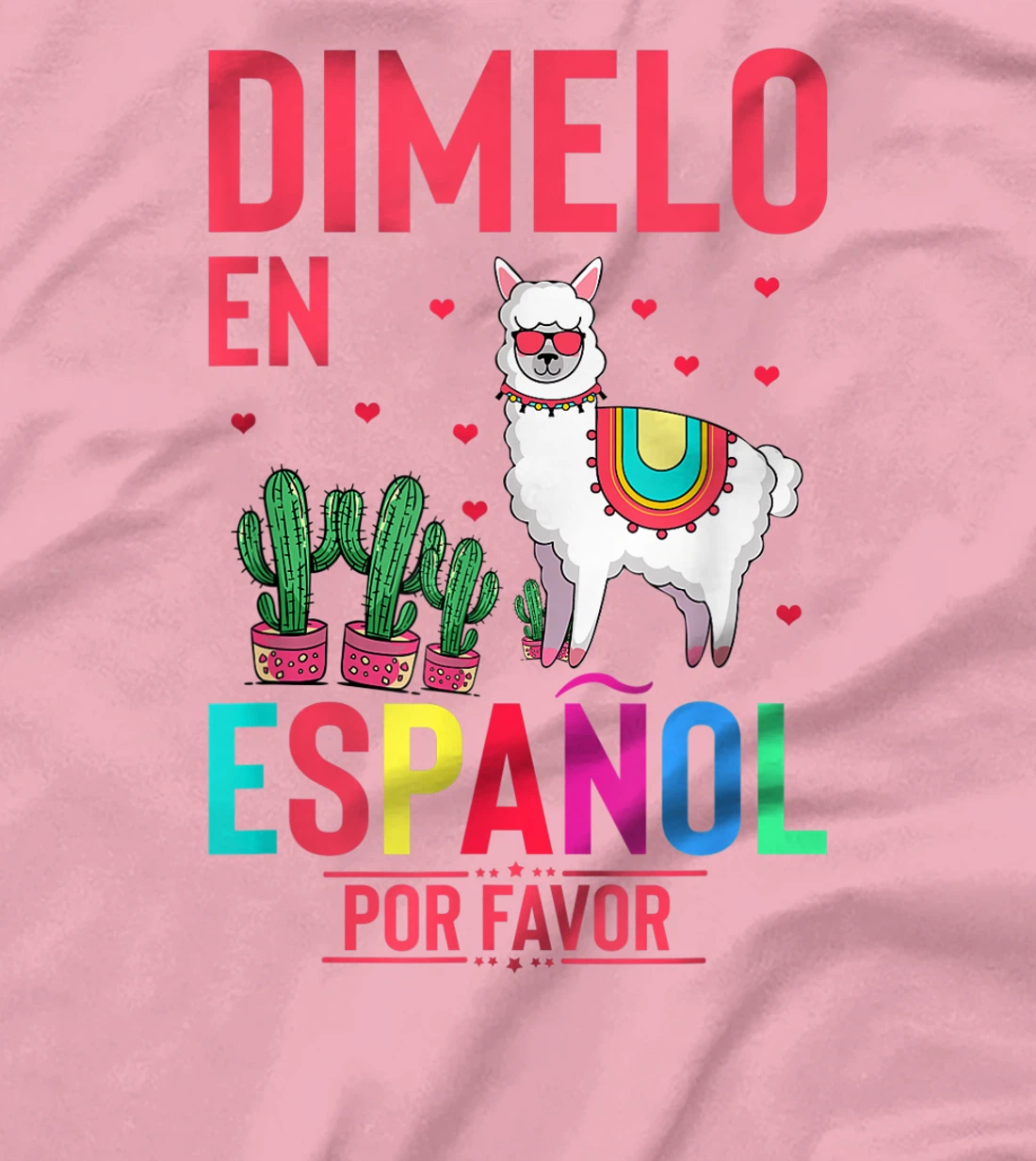 Womens Humorous En Espanol Por Favor Llama Hispanic Enthusiast T-Shirt, Women T-Shirt