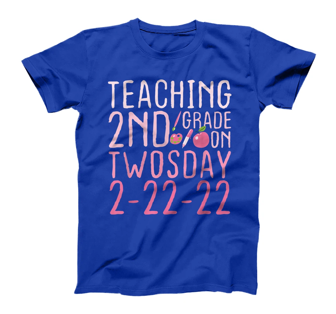 Vintage Teaching 2nd Grade On Twosday 2-22-22 February 22nd T-Shirt