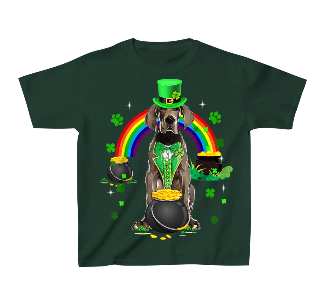 Funny Great Dane Leprechaun Shamrock St. Patrick's Day T-Shirt, Kid T-Shirt and Women T-Shirt