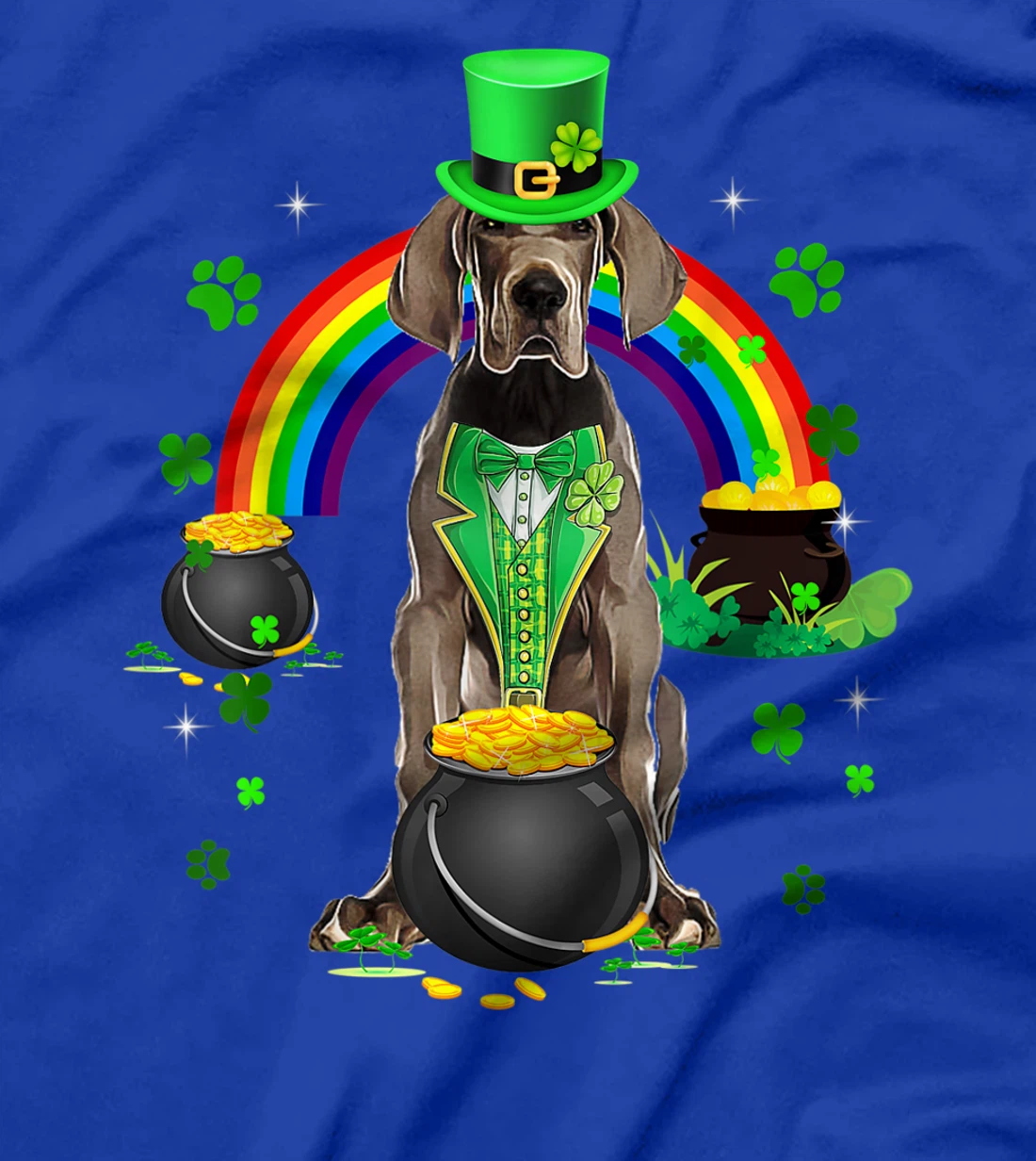 Funny Great Dane Leprechaun Shamrock St. Patrick's Day T-Shirt, Kid T-Shirt and Women T-Shirt