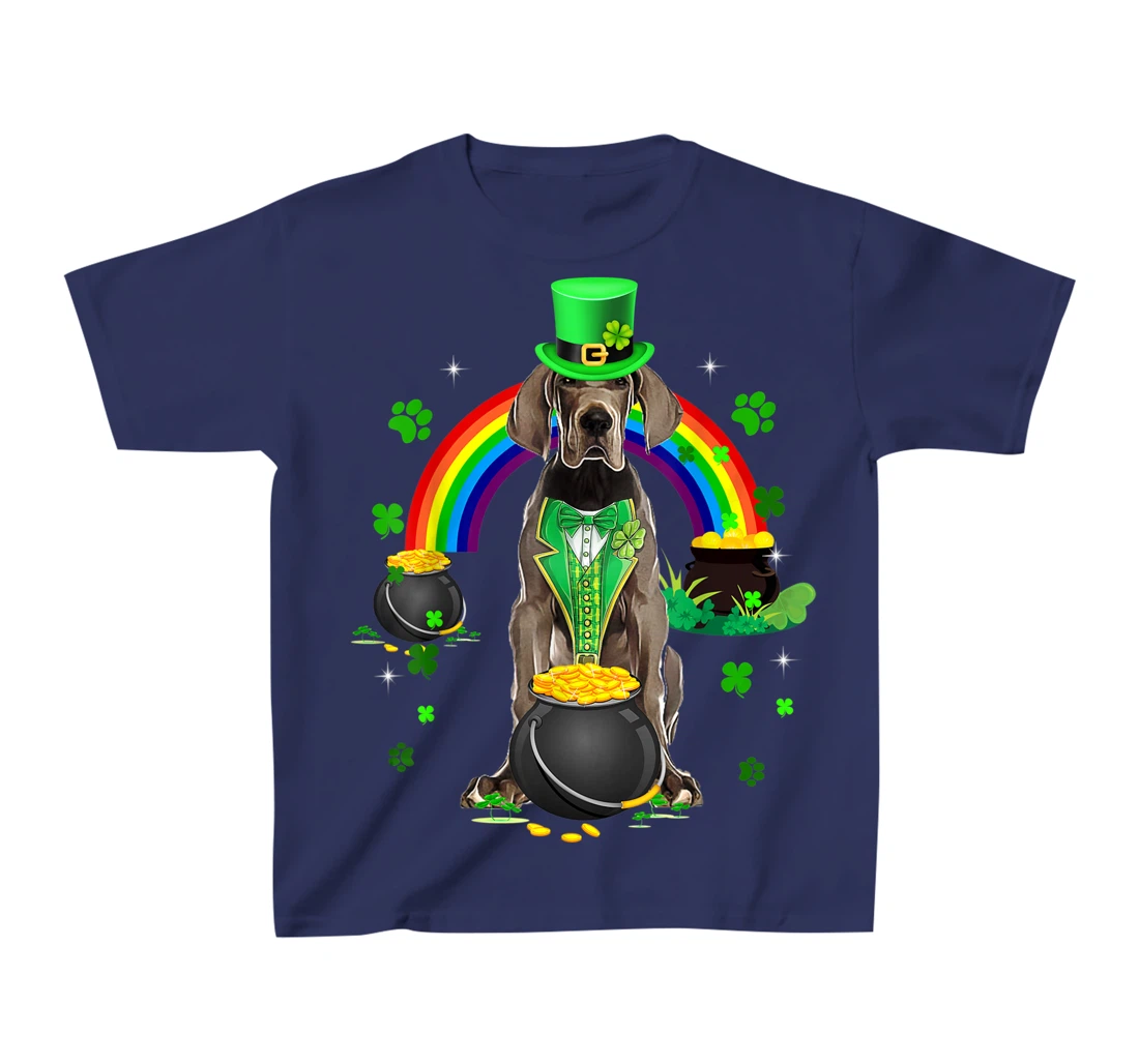 Funny Great Dane Leprechaun Shamrock St. Patrick's Day T-Shirt, Kid T-Shirt and Women T-Shirt