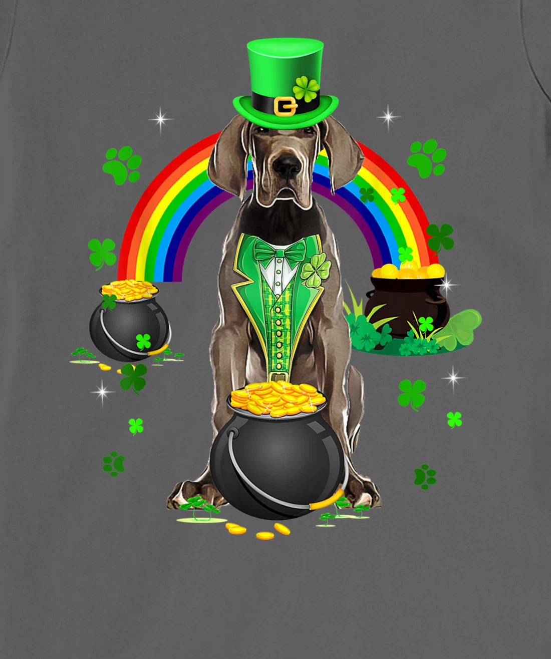 Funny Great Dane Leprechaun Shamrock St. Patrick's Day T-Shirt, Kid T-Shirt and Women T-Shirt
